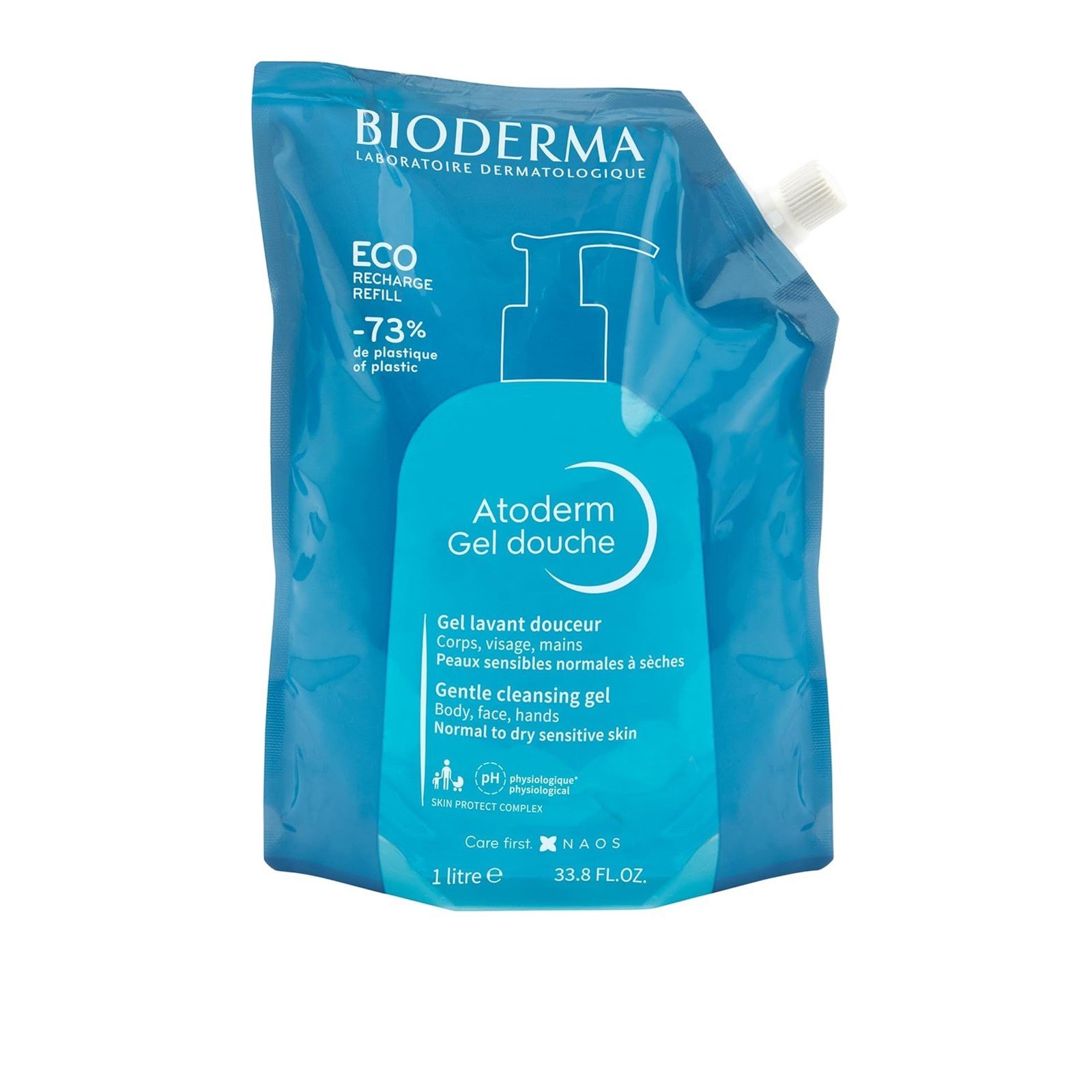 Bioderma Atoderm Gel Douche Gentle Cleansing Gel Eco-Refill 1L
