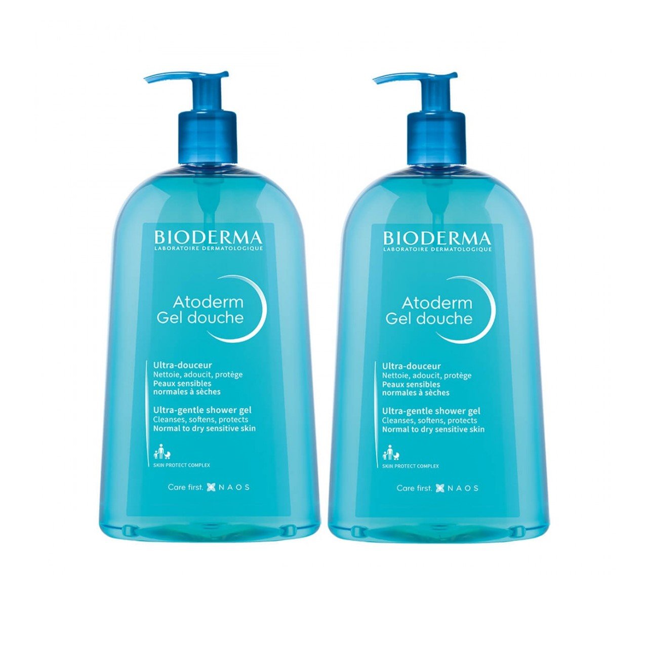 Bioderma Atoderm Gel Douche Ultra-Gentle Shower Gel 500ml x2 (16.91x2fl oz)