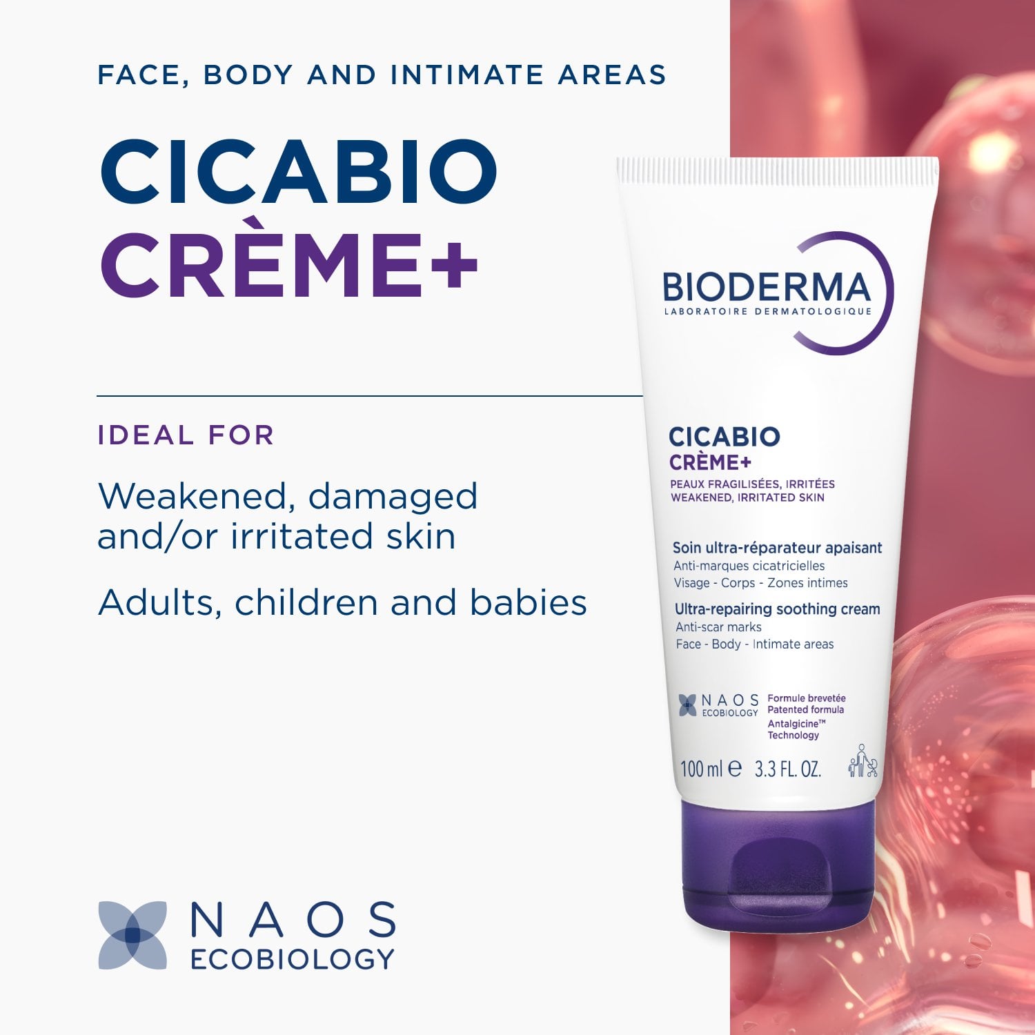 Bioderma Cicabio Crème+ Ultra-Repairing Soothing Cream 100ml