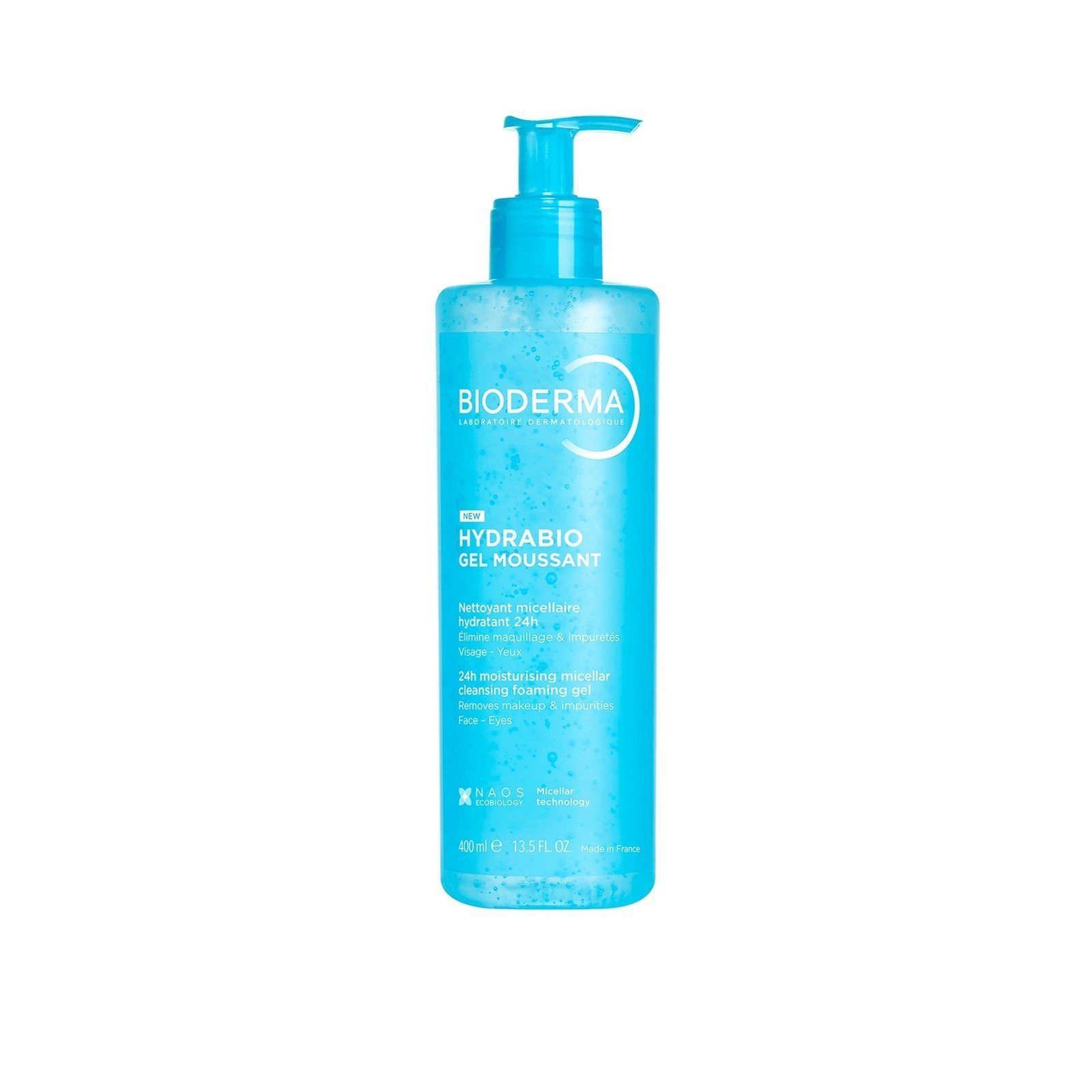 Bioderma Hydrabio 24h Moisturizing Micellar Cleansing Foaming Gel 400ml