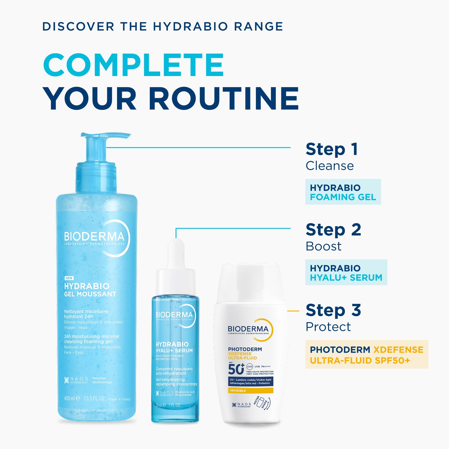 Bioderma Hydrabio Hyalu+ Serum Self-Rehydrating Replumping Concentrate 30ml (1floz)