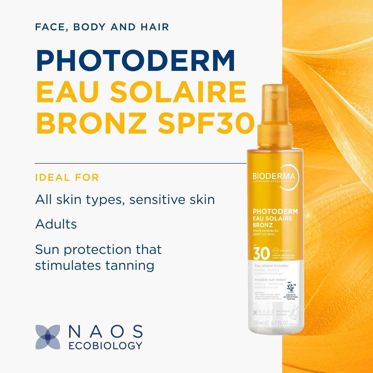 Bioderma Photoderm Eau Solaire Bronz SPF30 200ml