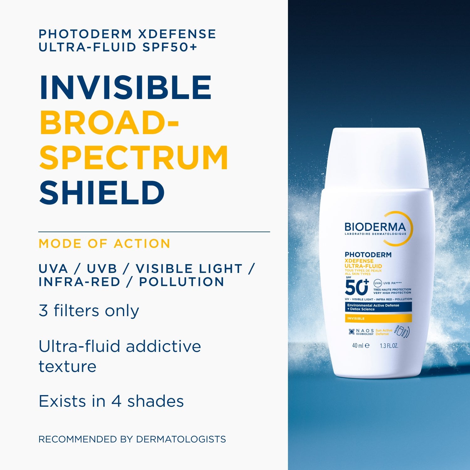 Bioderma Photoderm X-Defense Ultra-Fluid SPF50+ Invisible Sunscreen 40ml