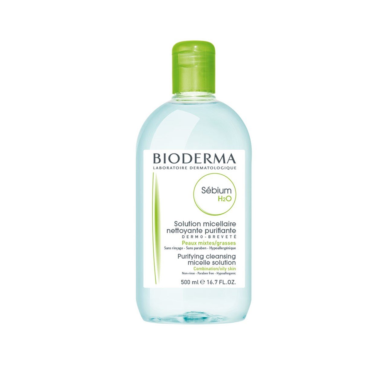 Bioderma Sebium H2O Purifying Cleansing Micelle Solution 500ml (16.91fl oz)