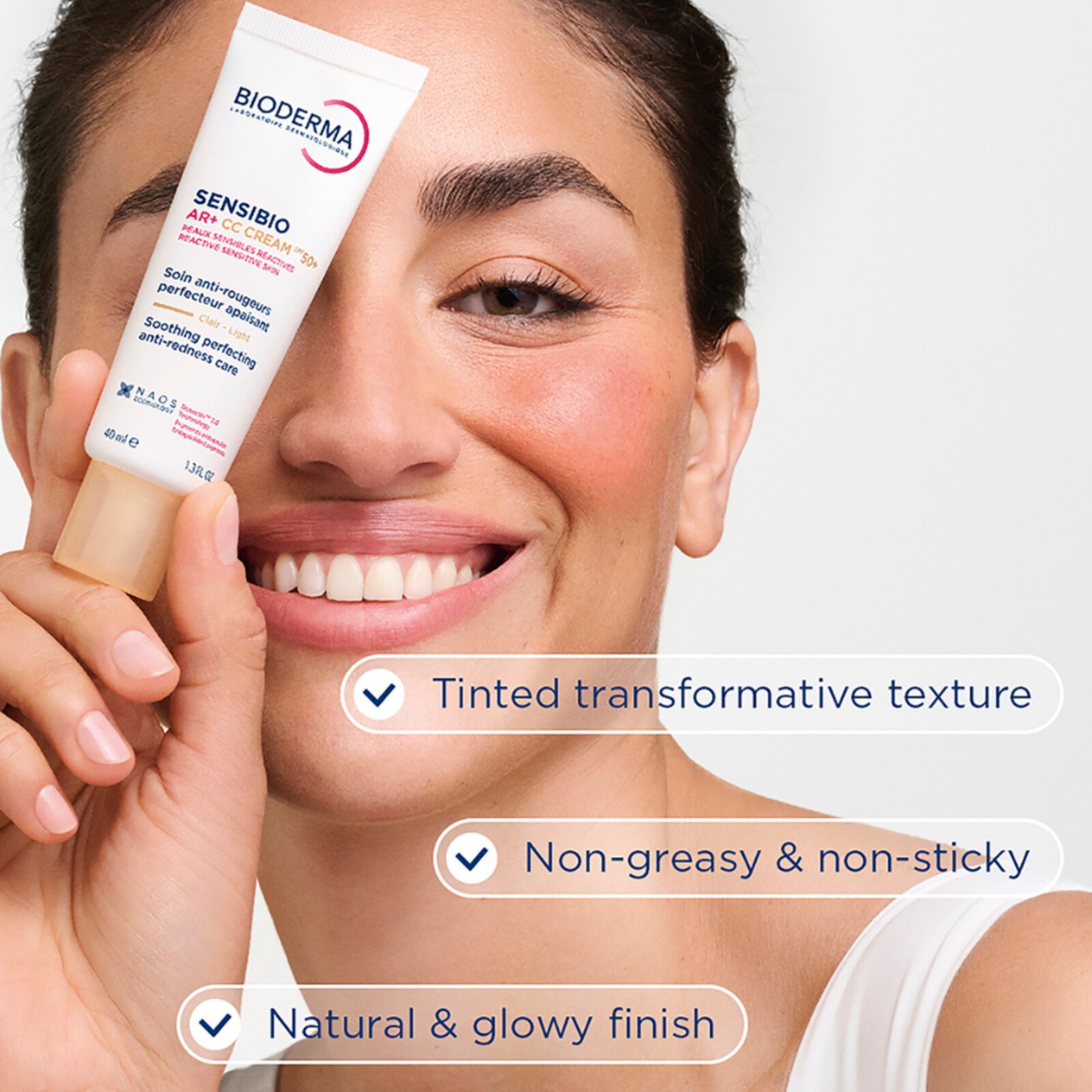 Bioderma Sensibio AR+ CC Cream Soothing Perfecting Anti-Redness Care SPF50+ 40ml