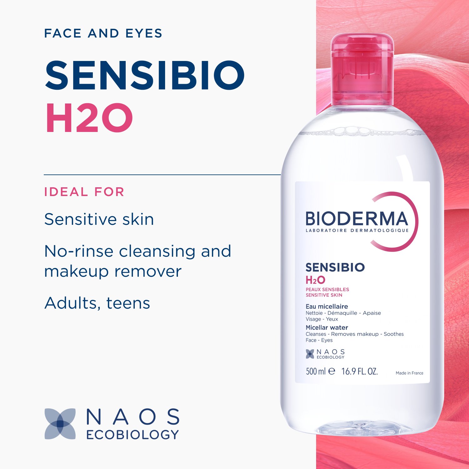 Bioderma Sensibio H2O The Original Micellar Water 500ml x2