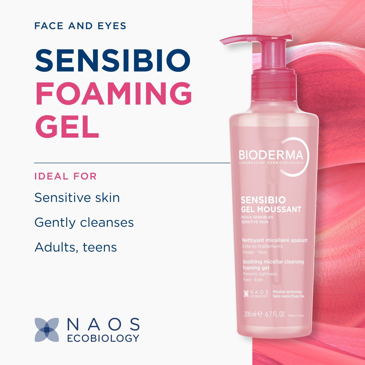Bioderma Sensibio Soothing Micellar Cleansing Foaming Gel Sensitive Skin 200ml