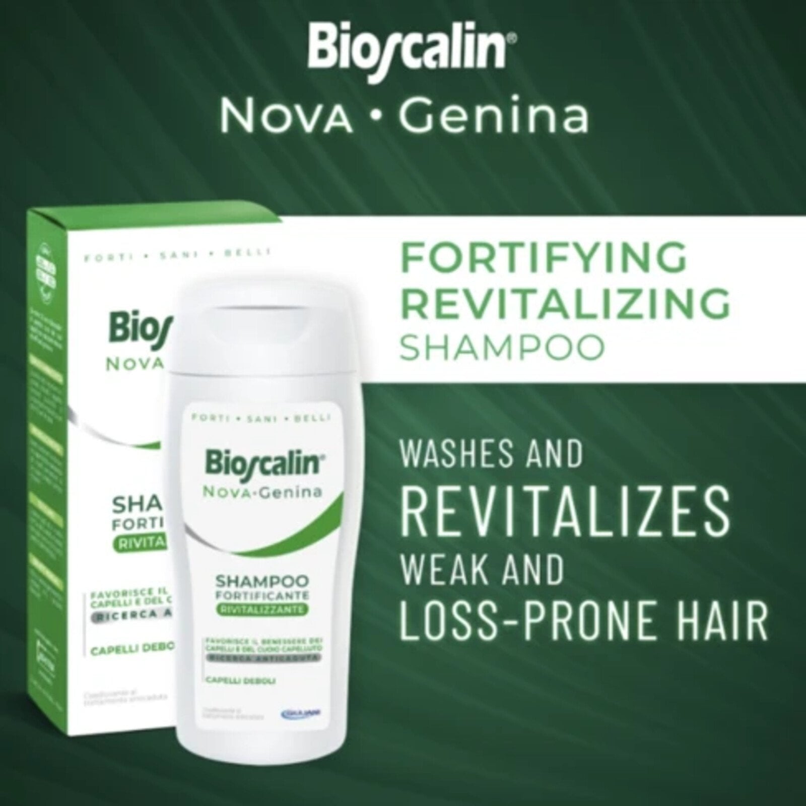 Bioscalin Nova Genina Revitalizing Fortifying Shampoo 200ml + Conditioner 150ml