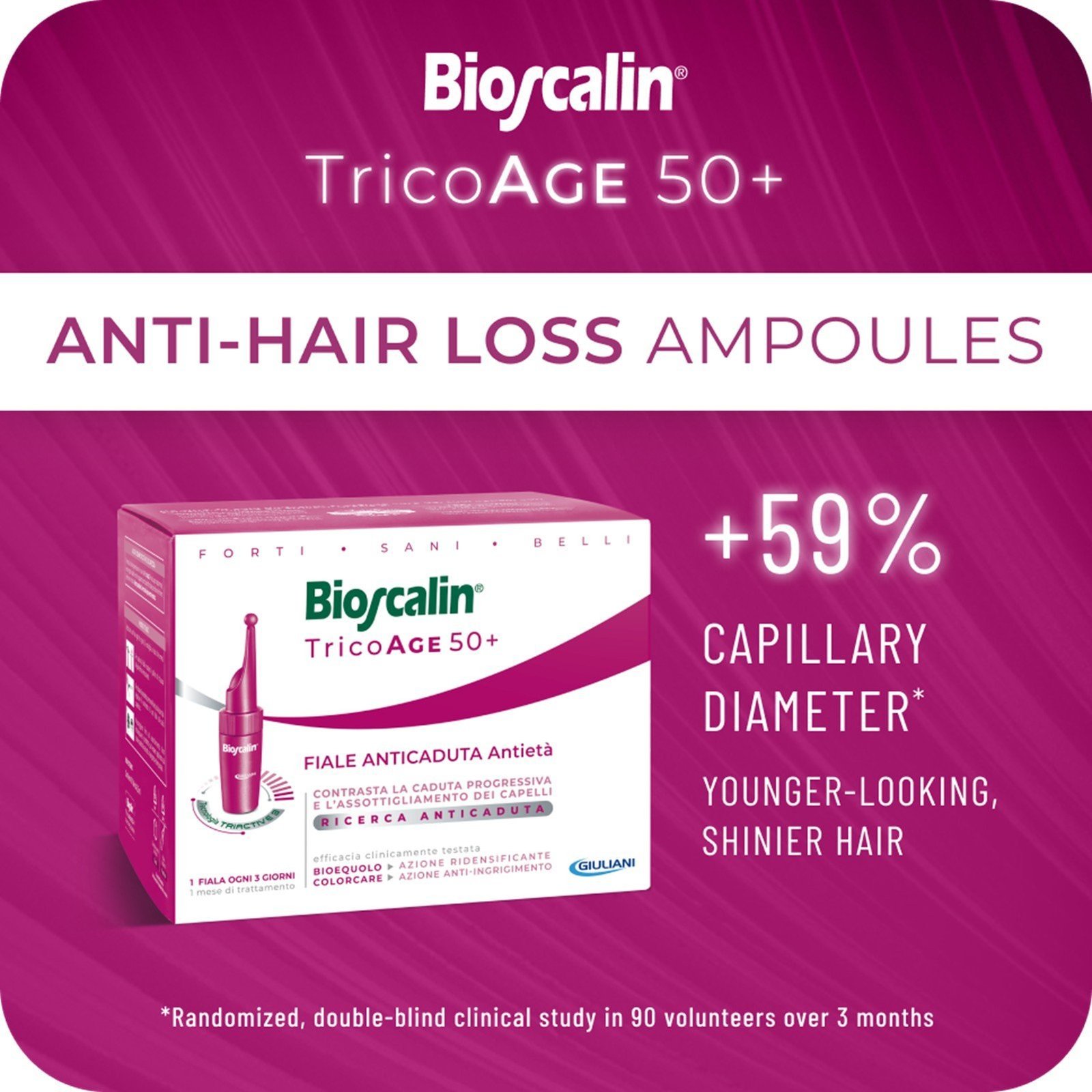 Bioscalin TricoAge 50+ Anti-Aging Anti-Hair Loss Vials 10x3.5ml