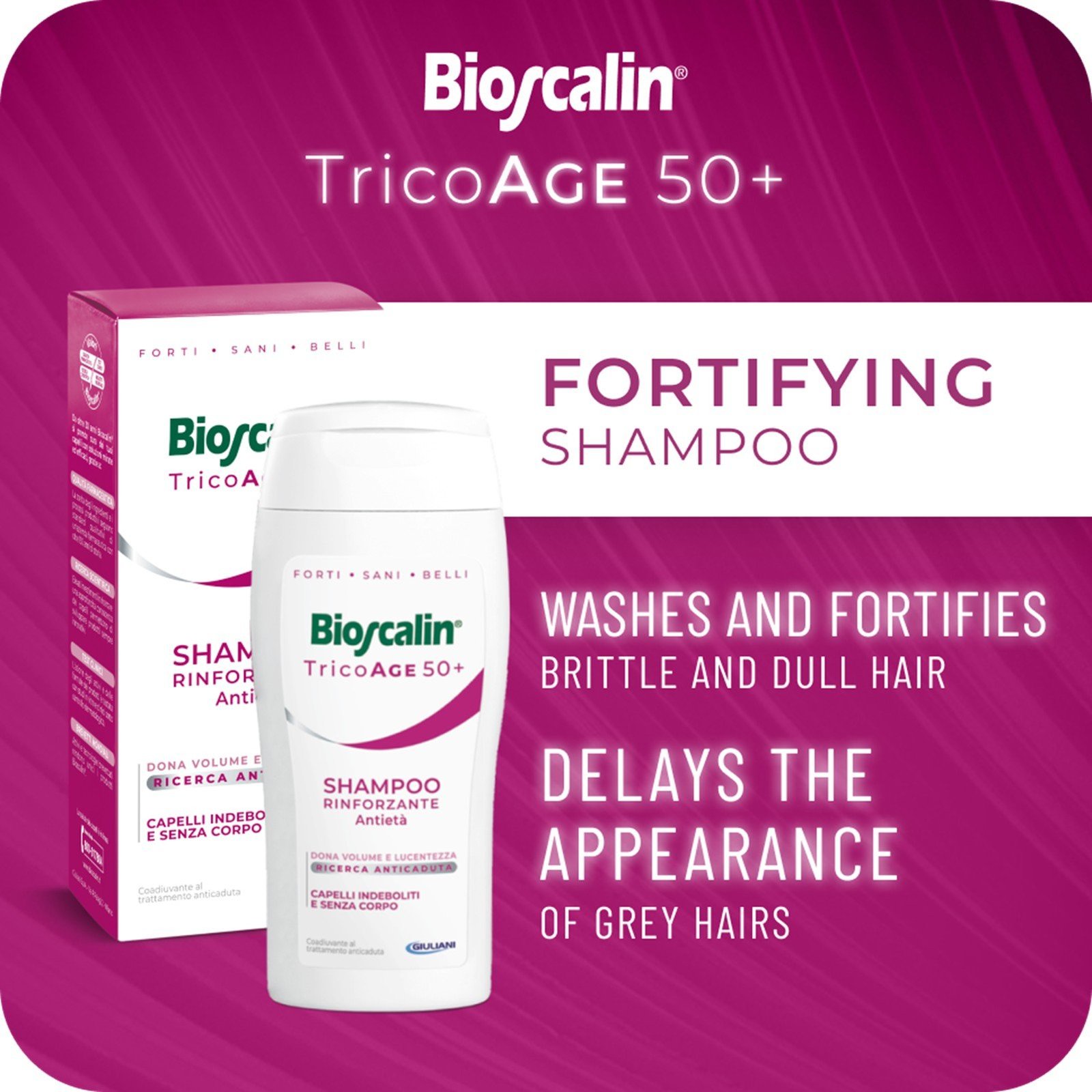 Bioscalin TricoAge 50+ Anti-Aging Fortifying Shampoo 200ml