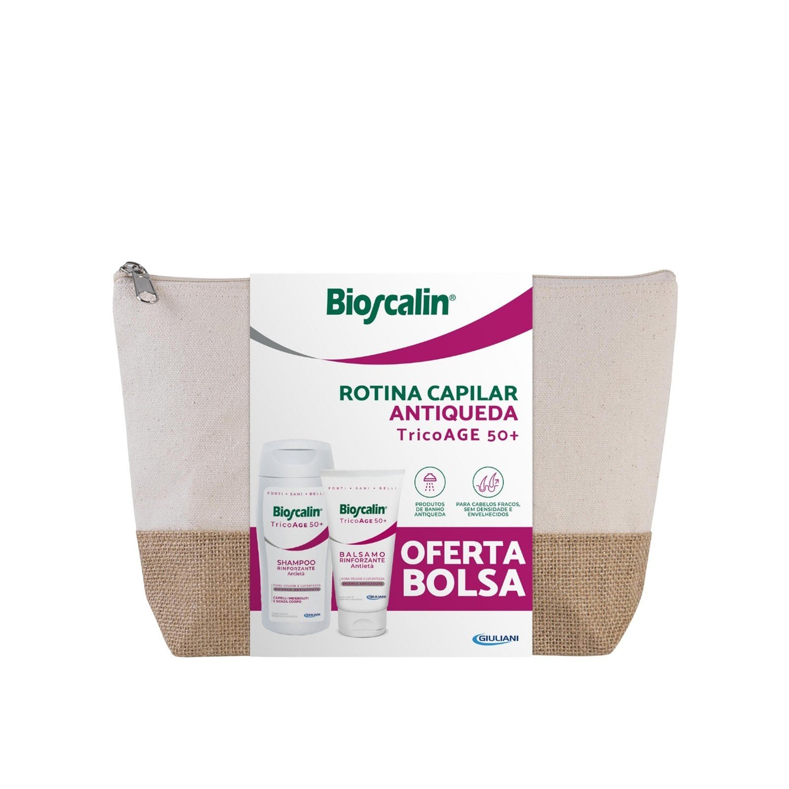 Bioscalin TricoAge 50+ Anti-Aging Fortifying Shampoo 200ml + Conditioner 150ml