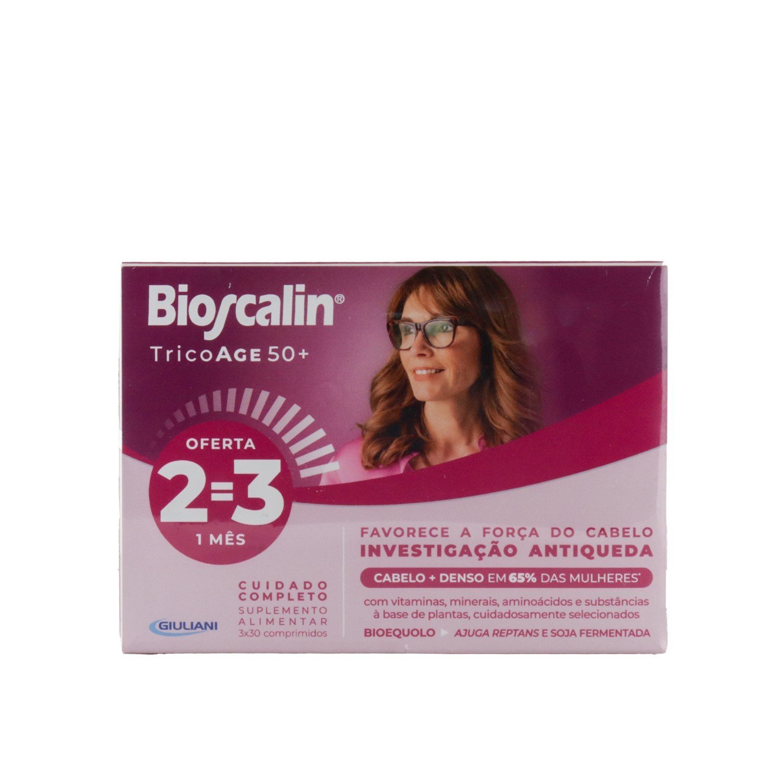 Bioscalin TricoAge 50+ Hair Strengthening 30 Tablets x3