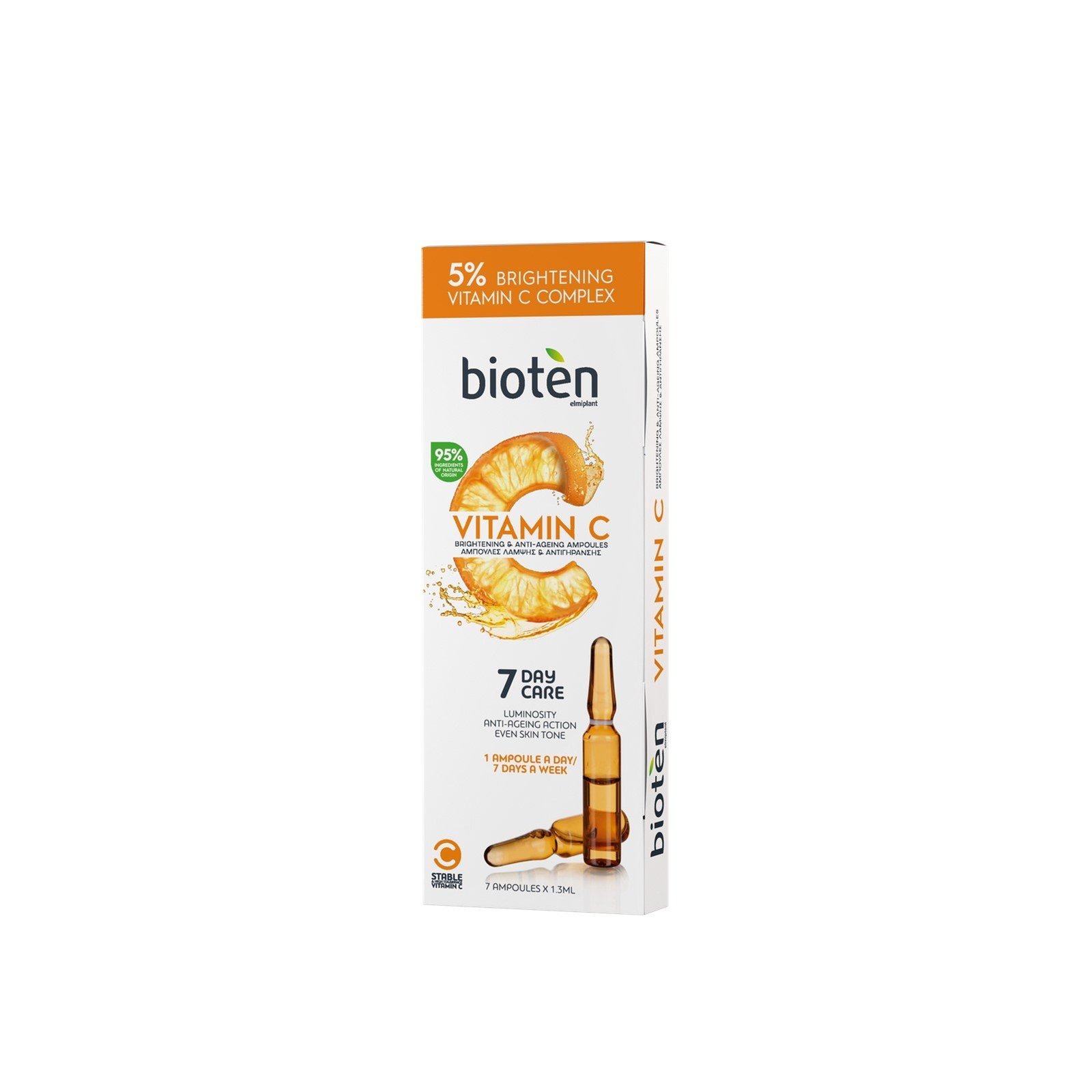 bioten Vitamin C Brightening & Anti-Ageing Ampoules 1.3ml x7 (0.04floz x7)