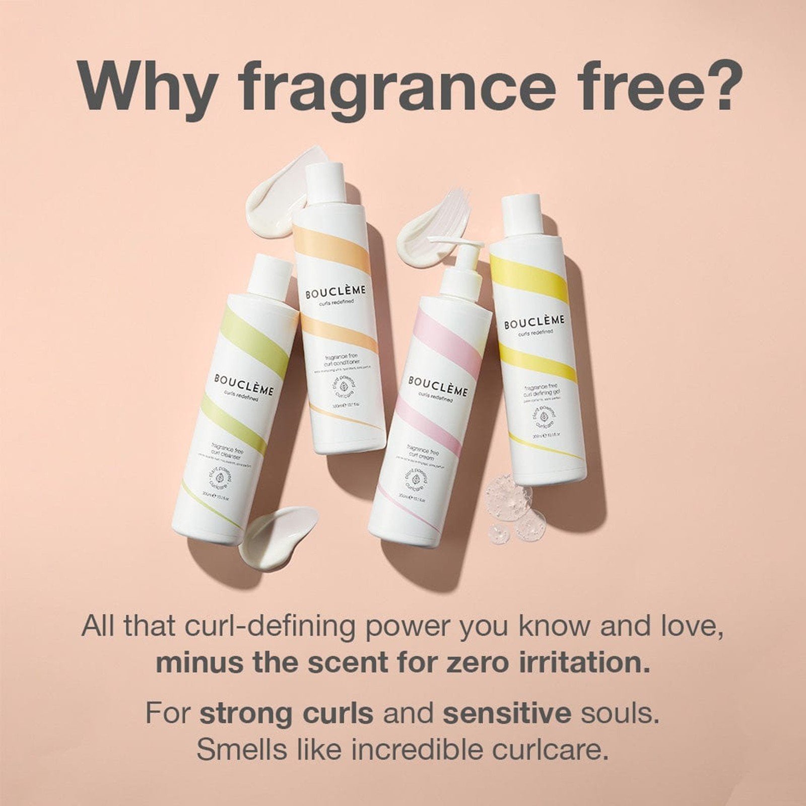 Bouclème Fragrance Free Curl Defining Gel 300ml (10.1floz)