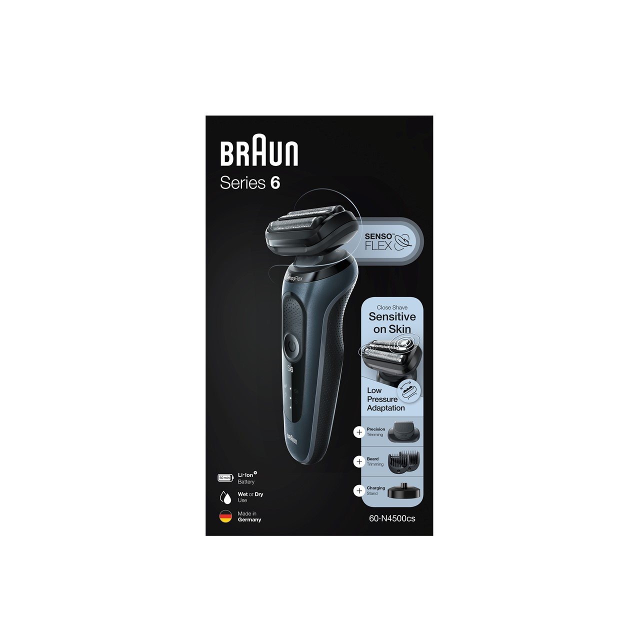 · 6 60 Electric USA SensoFlex Series N4500 CS Buy Shaver Braun