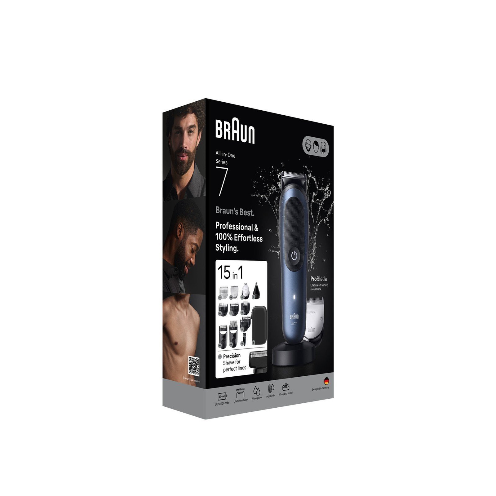 Braun Series 7 All-In-One Trimmer 15-In-1 Styling Kit AIO 7580