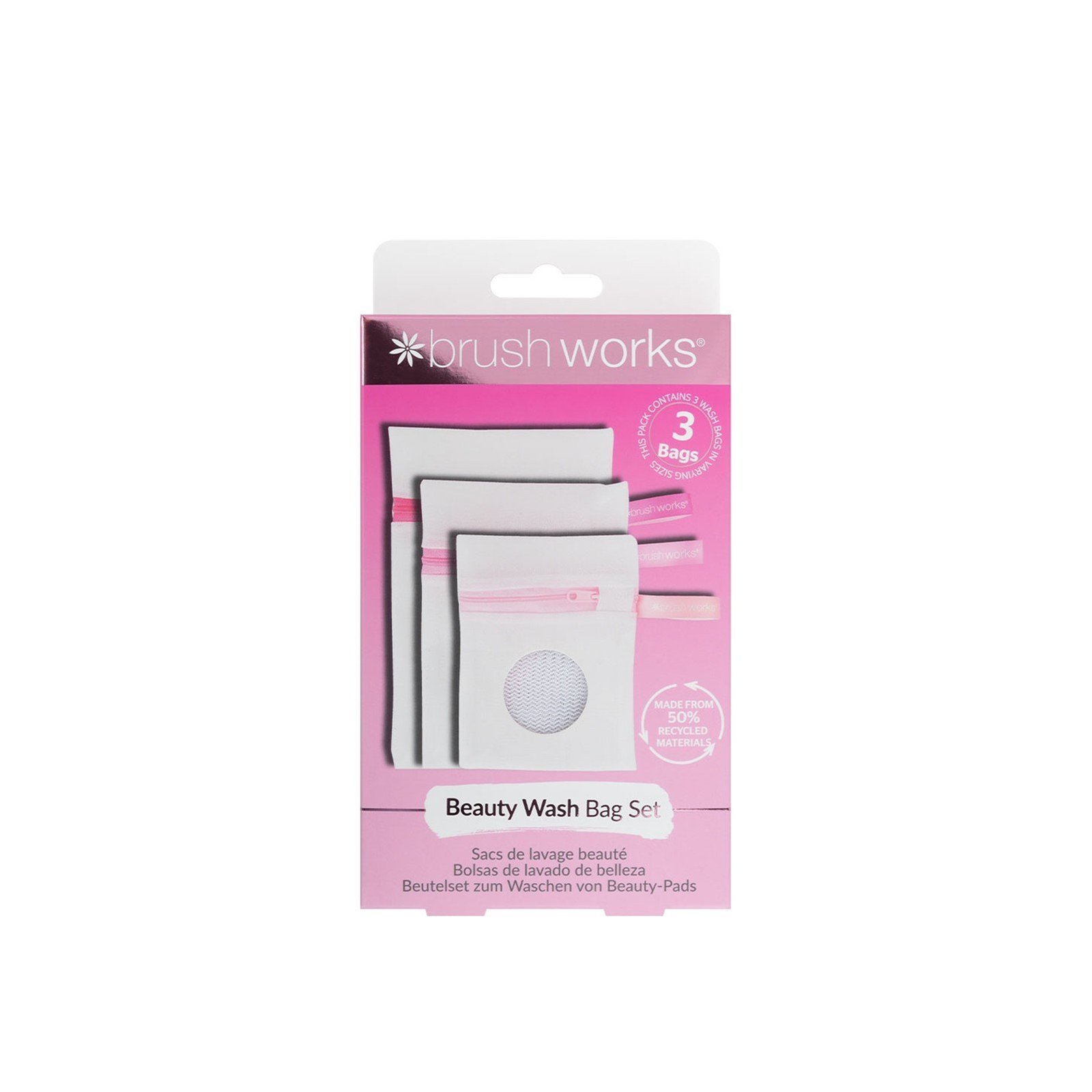 Brushworks Beauty Wash Bag Set x3