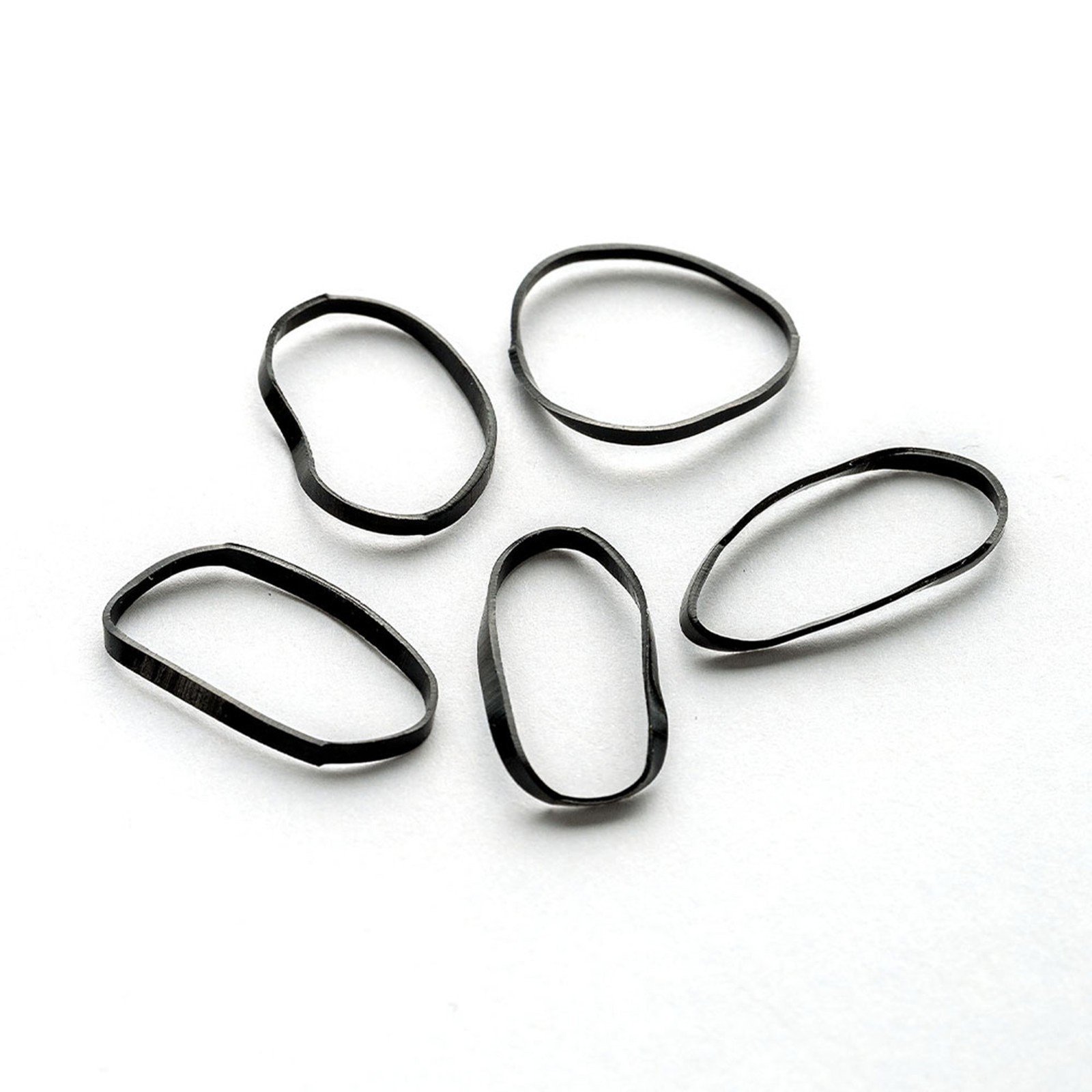 Brushworks Black Flexi Elastic Hair Bands x100