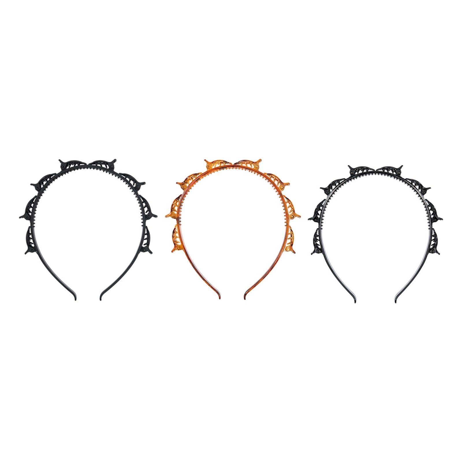 Brushworks Butterfly Clip Headbands x3