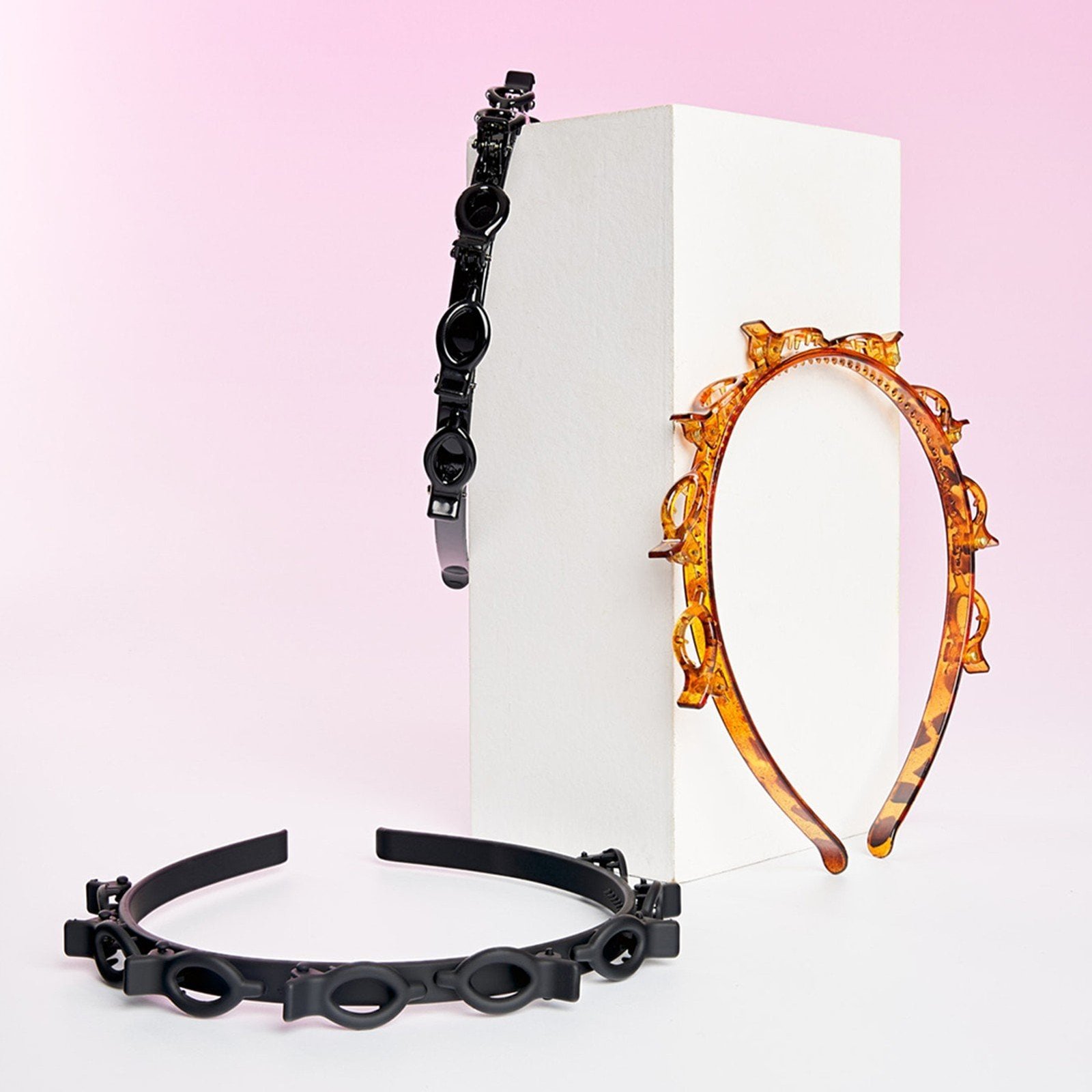 Brushworks Butterfly Clip Headbands x3