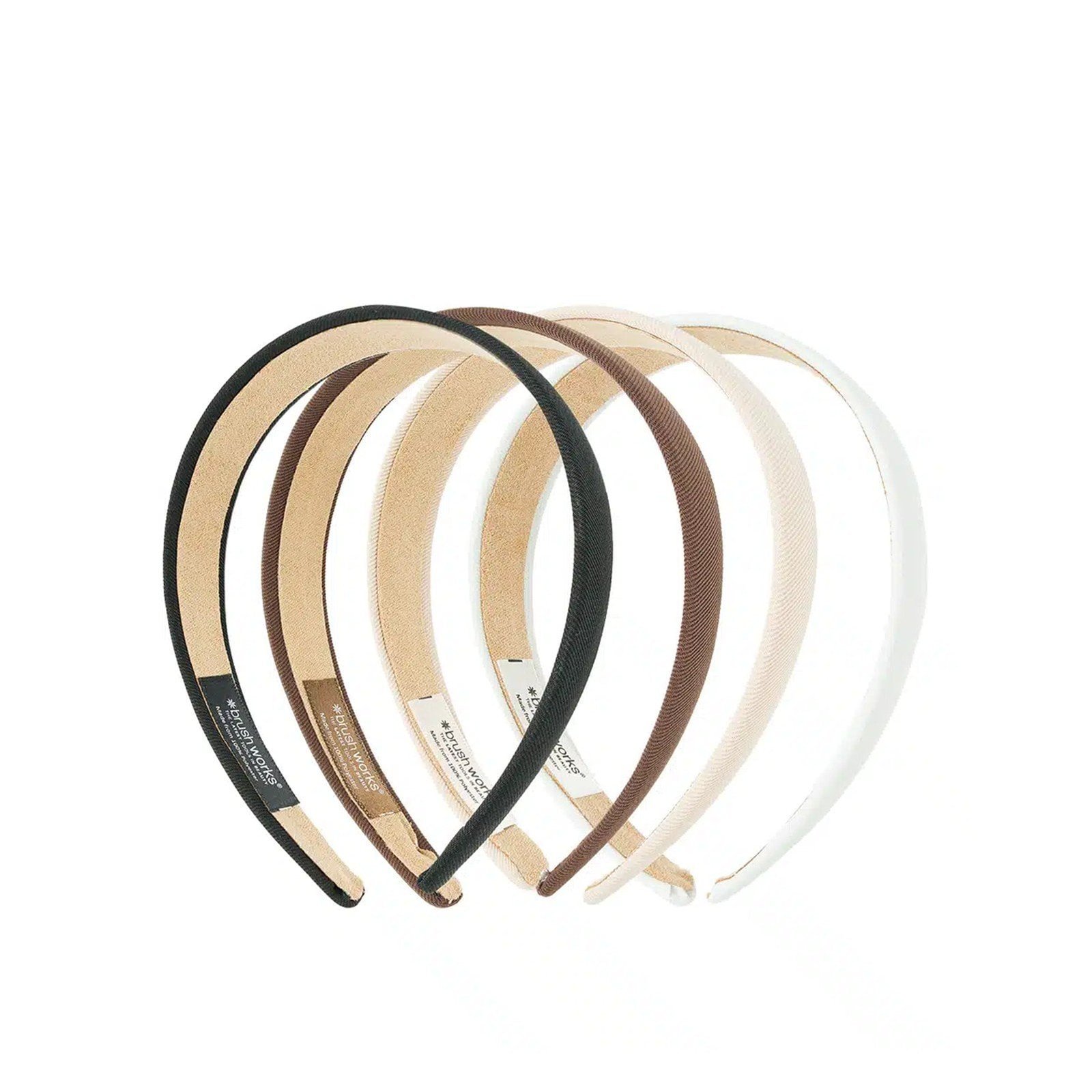 Brushworks Classic Headbands x4