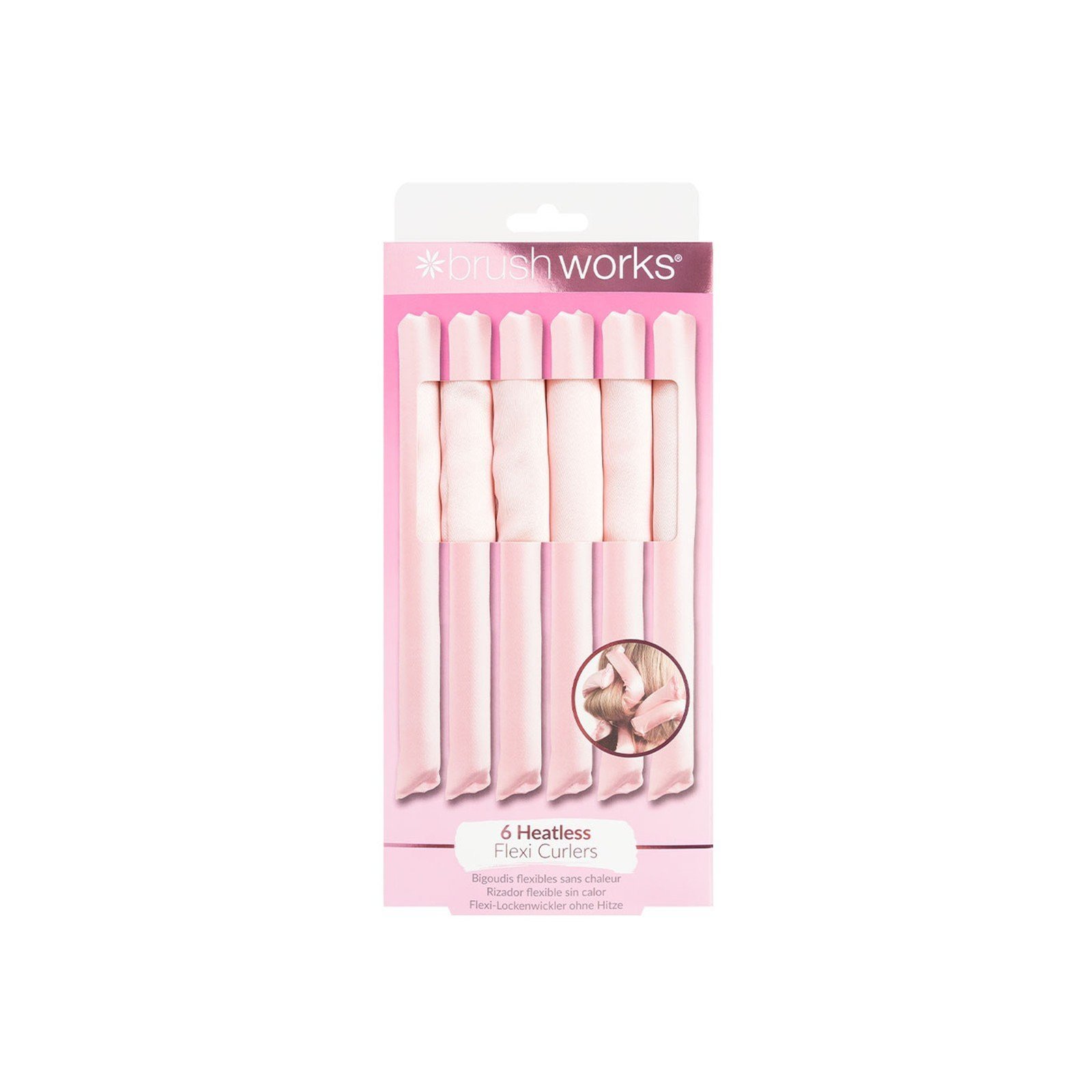 Brushworks Heatless Flexi Curlers x6