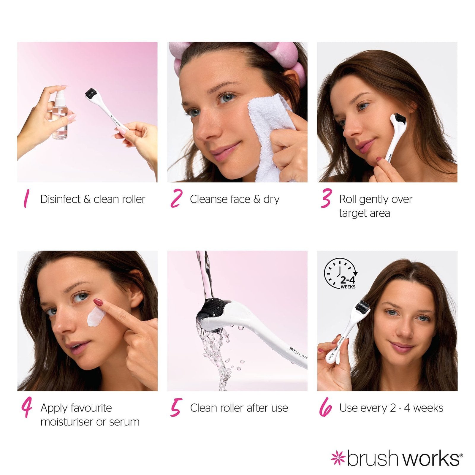 Brushworks Micro Needle Derma Roller 0.5mm