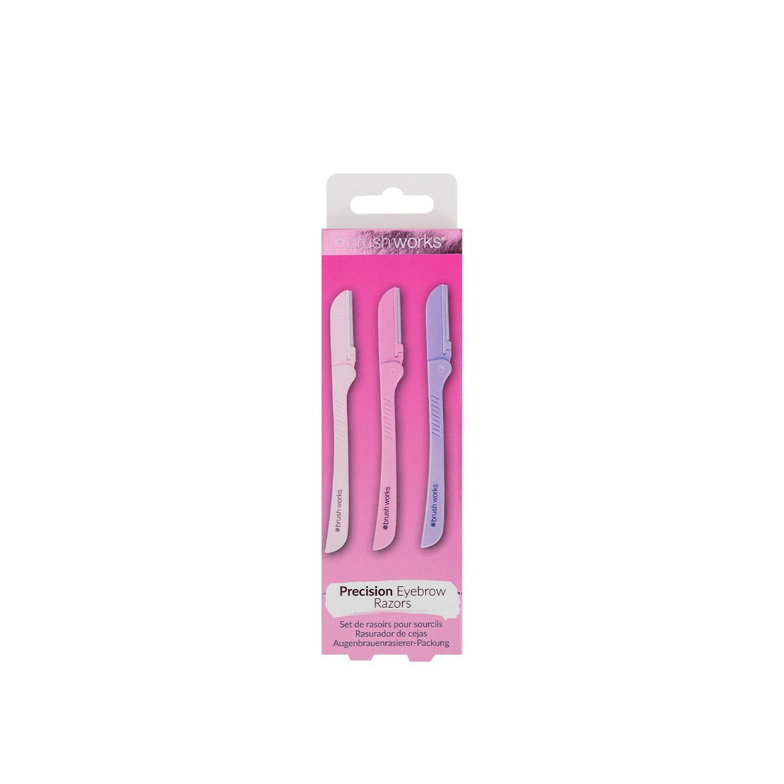 Brushworks Precision Eyebrow Razors x3