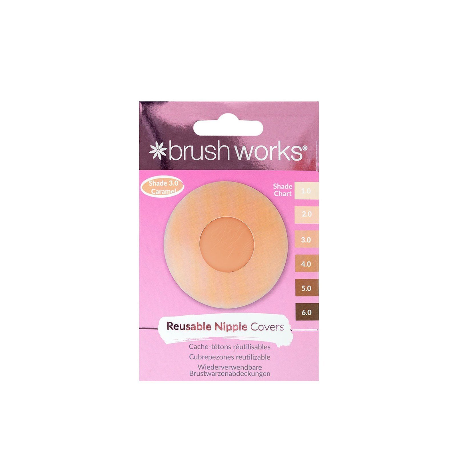 Brushworks Reusable Silicone Nipple Covers x1 Pair