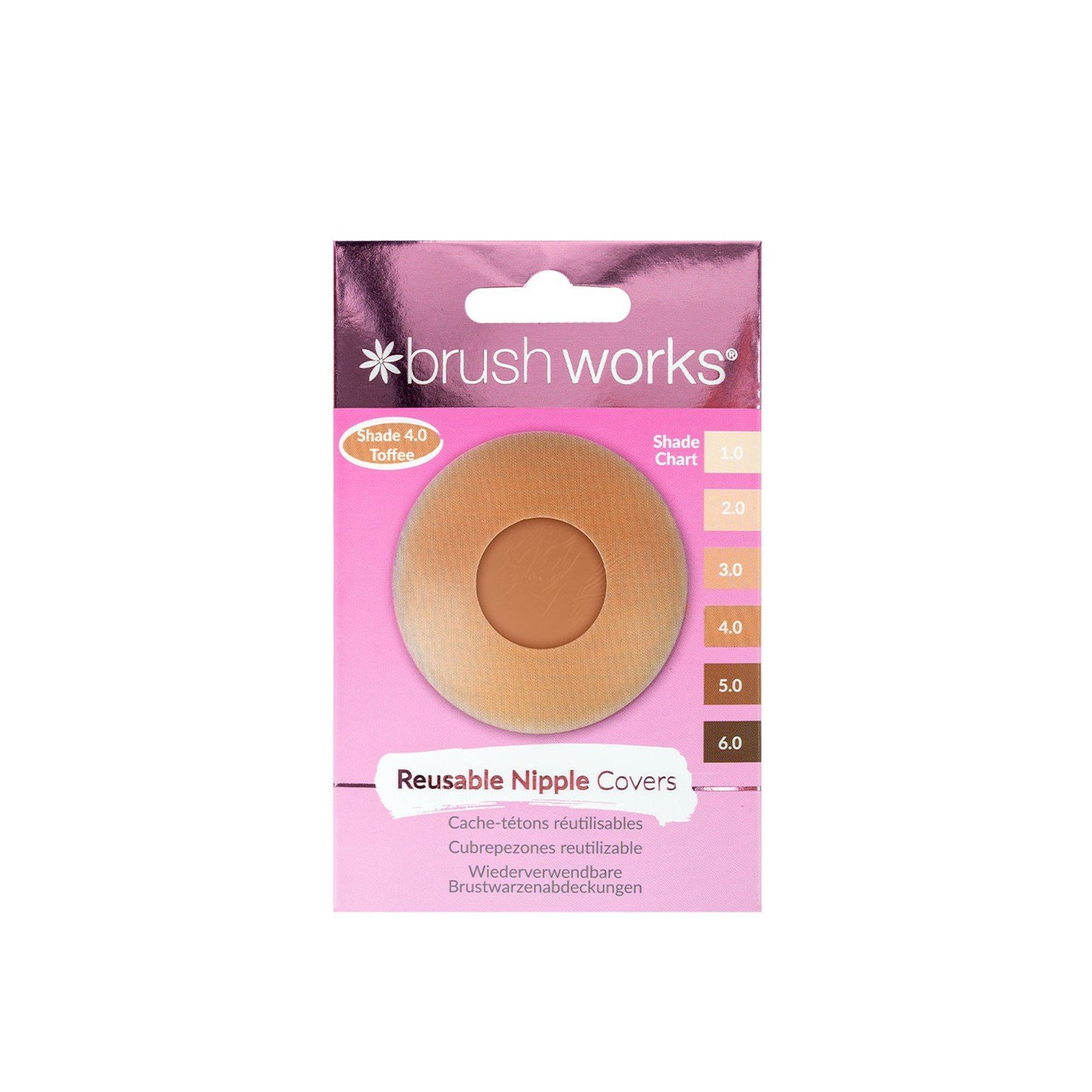 Brushworks Reusable Silicone Nipple Covers x1 Pair