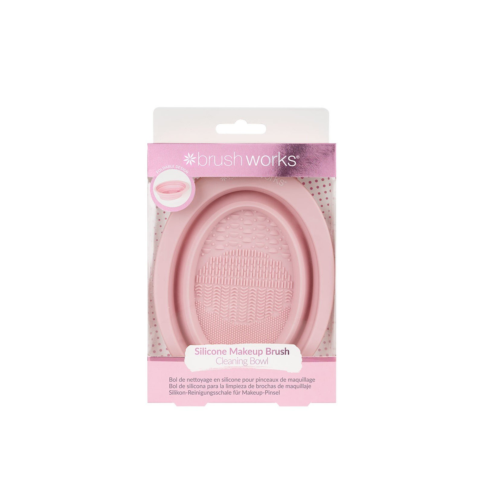 Brushworks Silicone Makeup Brush Cleaning Bowl