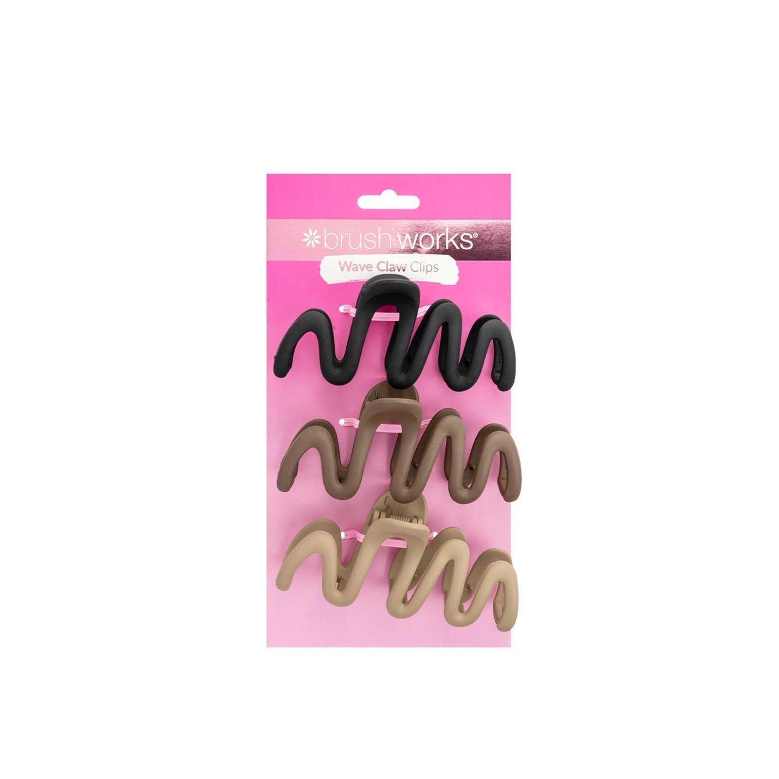 Brushworks Wave Claw Clips x3