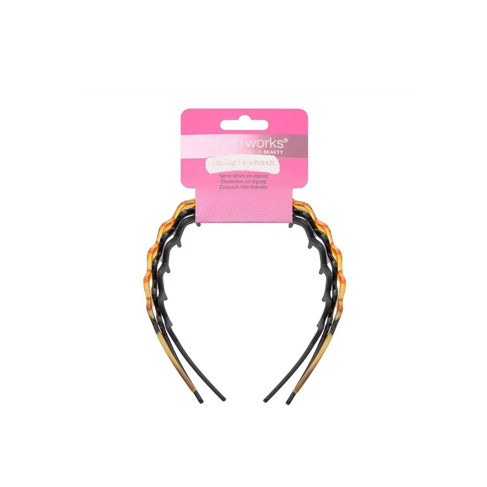 Brushworks Zig Zag Headband x3