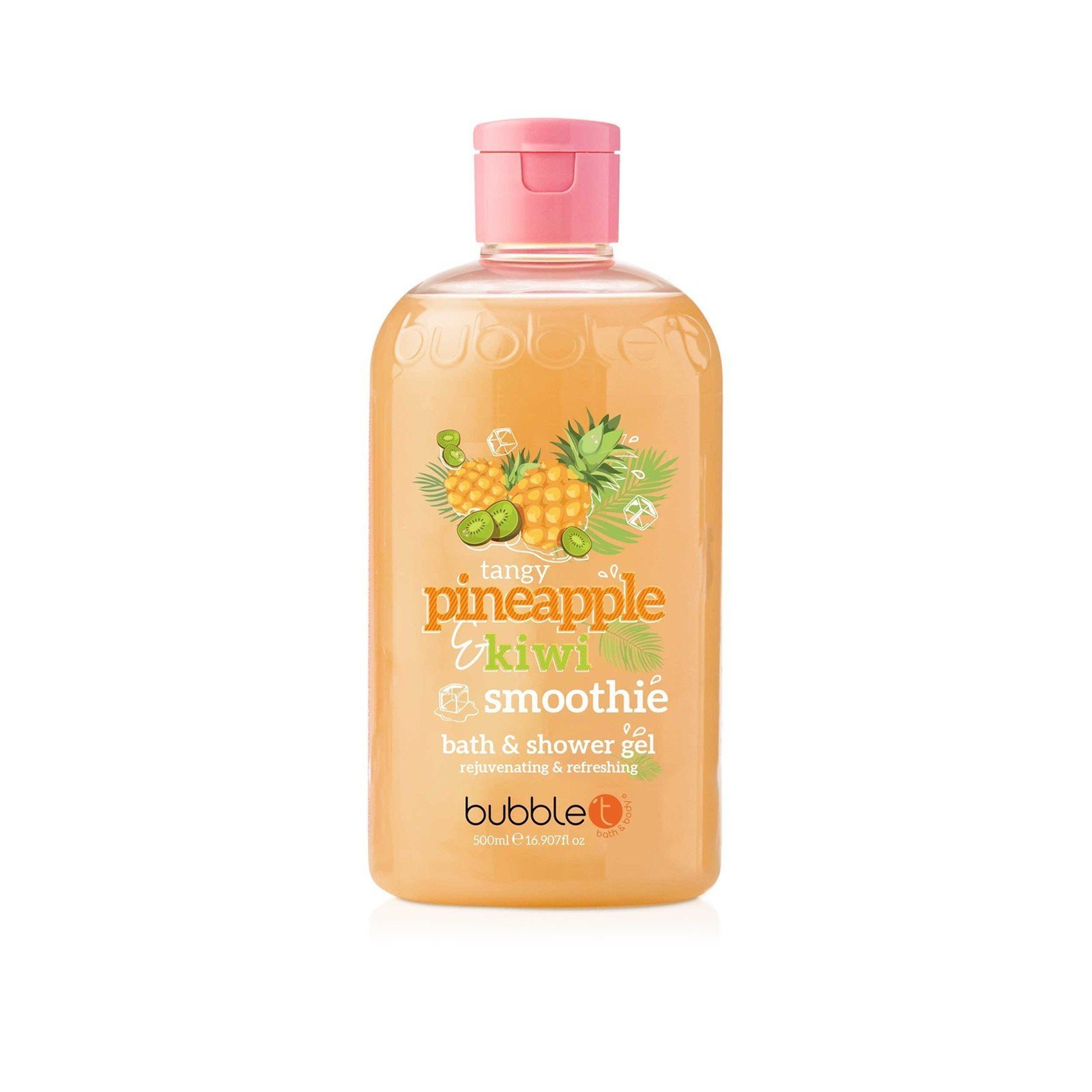 Bubble T Tangy Pineapple & Kiwi Smoothie Bath & Shower Gel 500ml Qatar