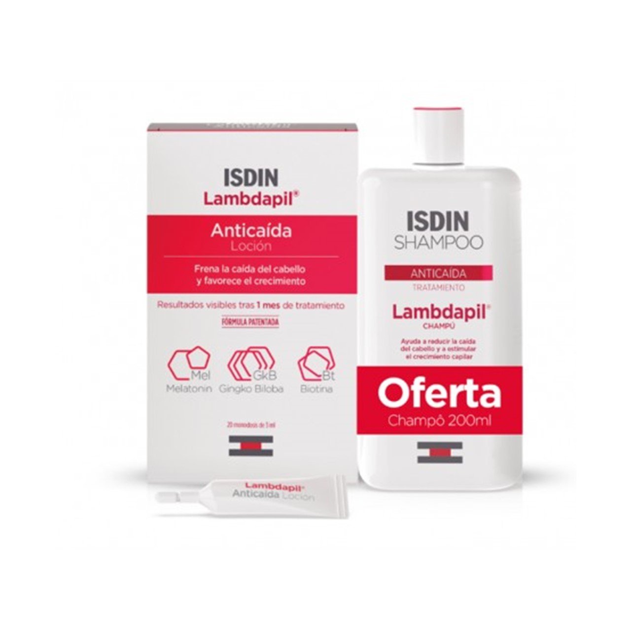 ISDIN Lambdapil Anti Hair Loss Lotion 20X3ml + Shampoo 200ml