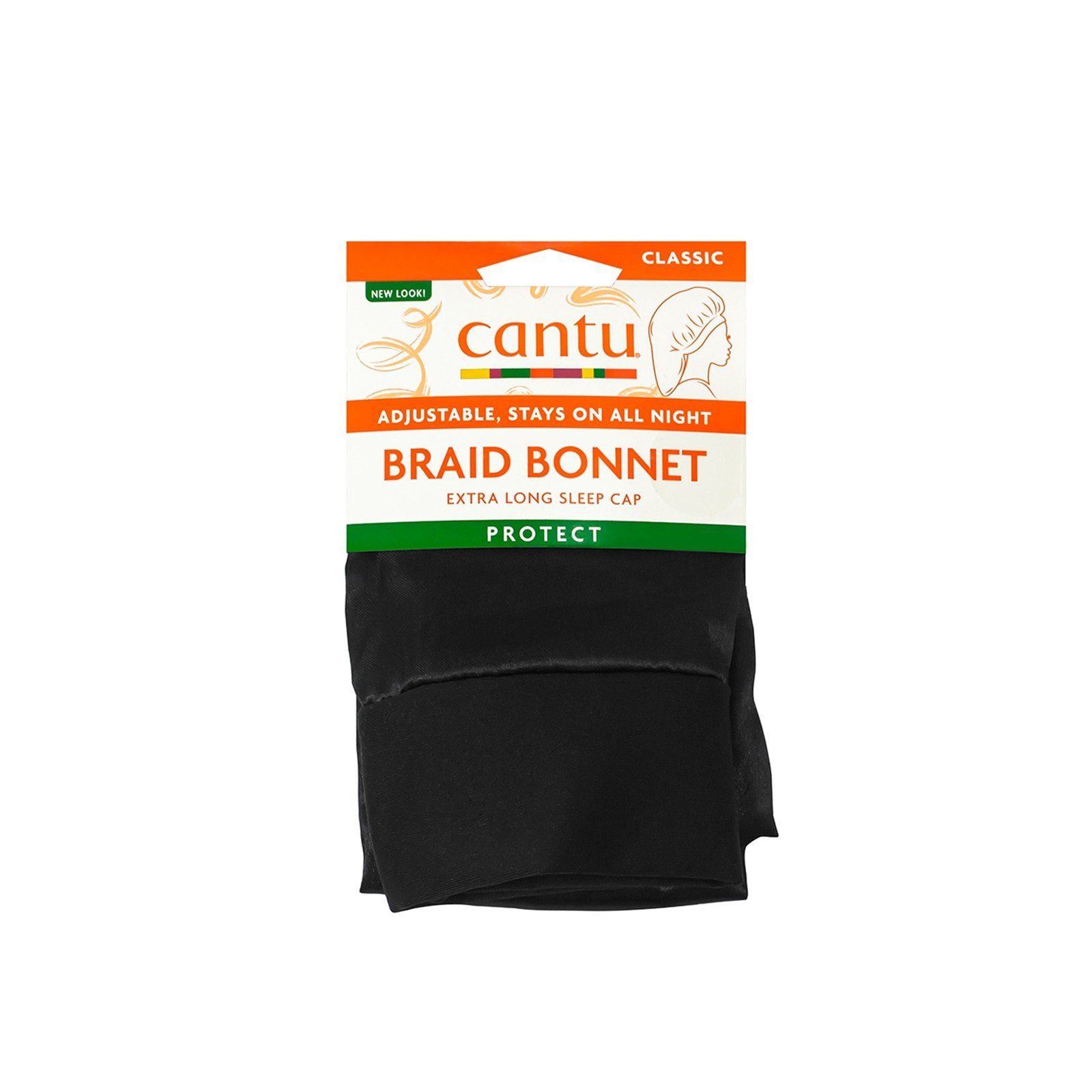 Cantu Satin Braid Bonnet Black
