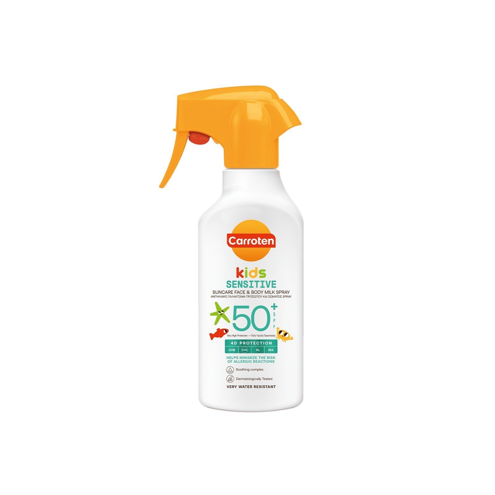 Carroten Kids Sensitive Face & Body Milk Spray SPF50+ 270ml