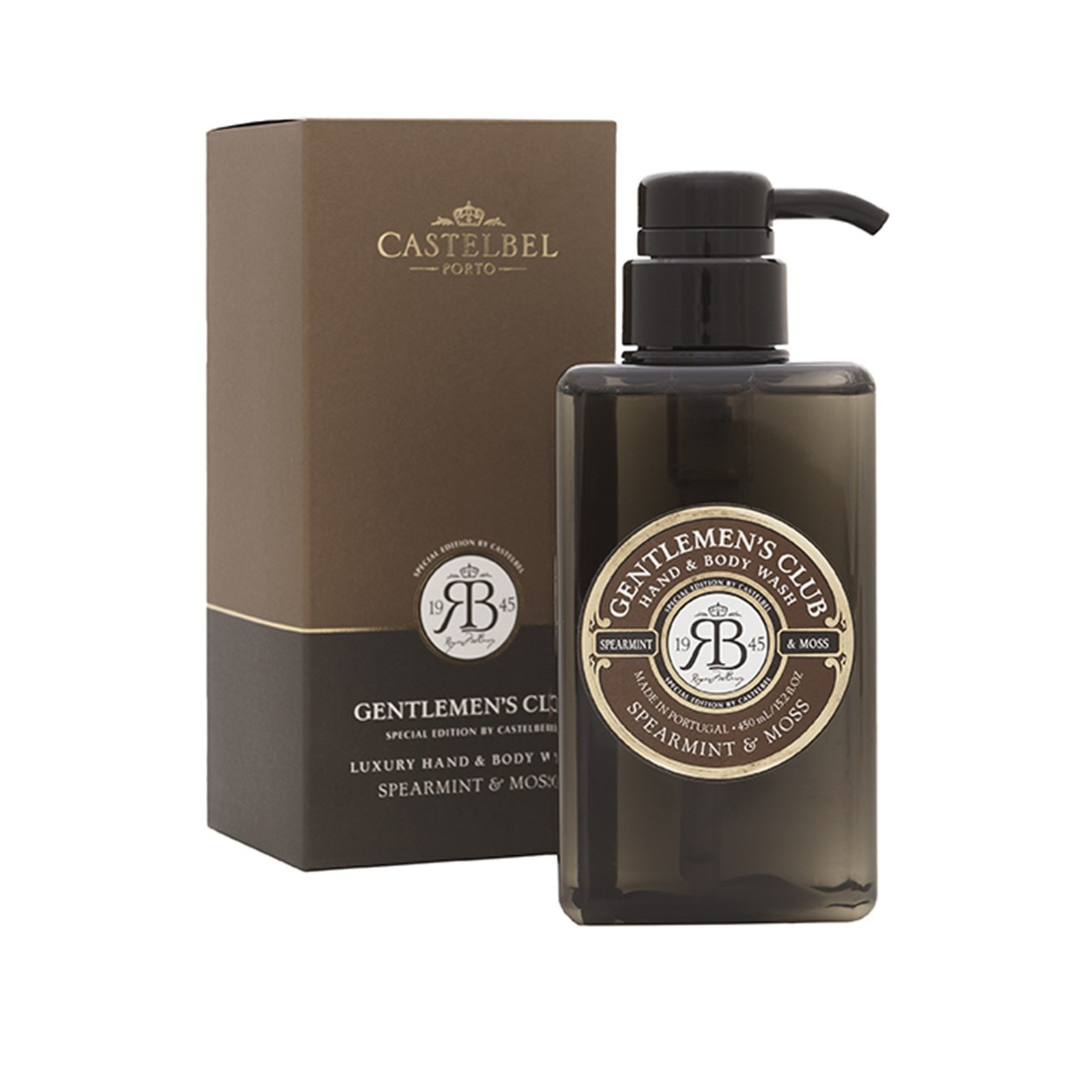 Castelbel Gentlemen's Club Spearmint & Moss Hand & Body Wash 450ml