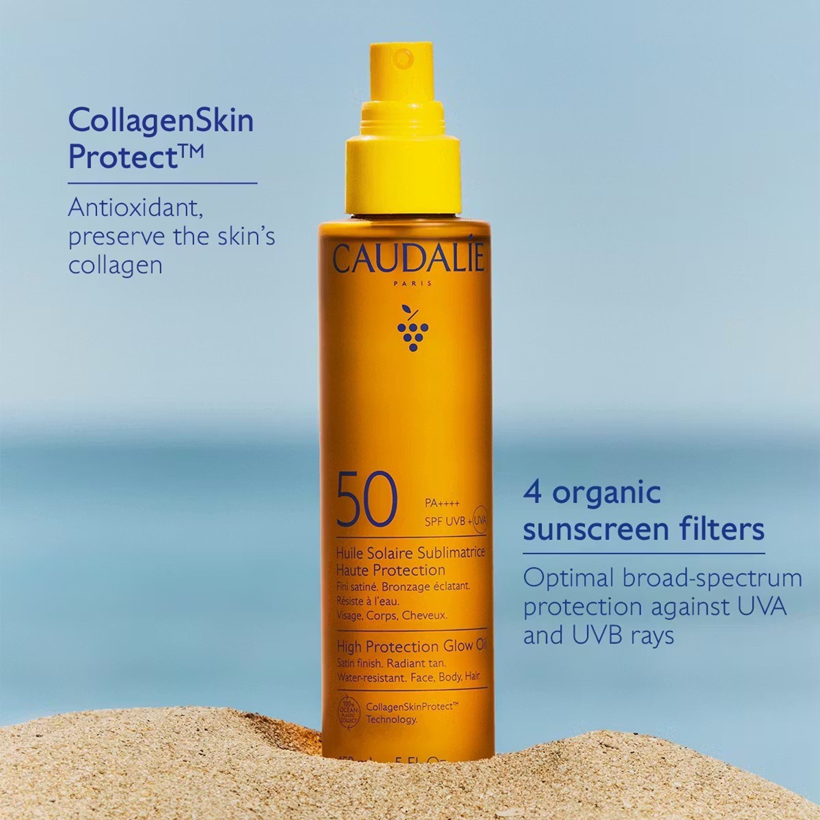Caudalie Vinosun Protect High Protection Glow Oil SPF50 150ml