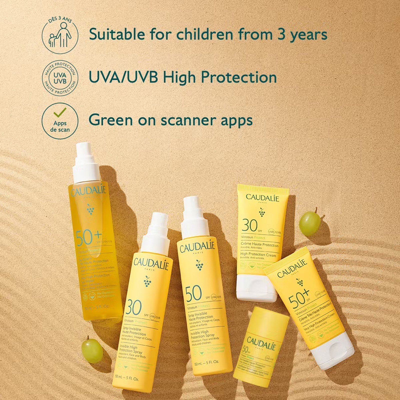 Caudalie Vinosun Protect Very High Protection Sun Water SPF50+ 150ml