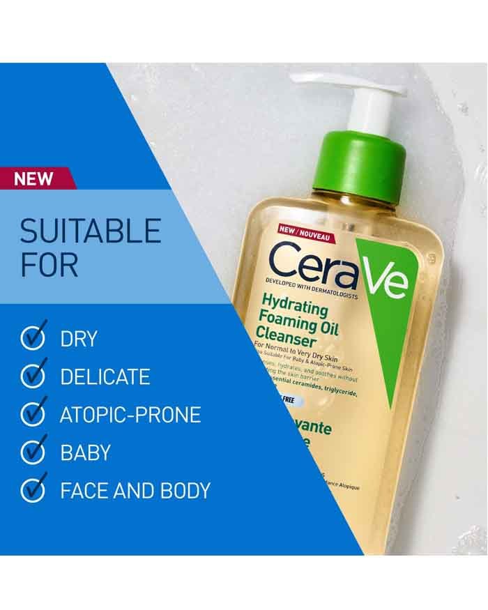 CeraVe Hydrating Foaming Oil Cleanser 236ml (7.98floz)