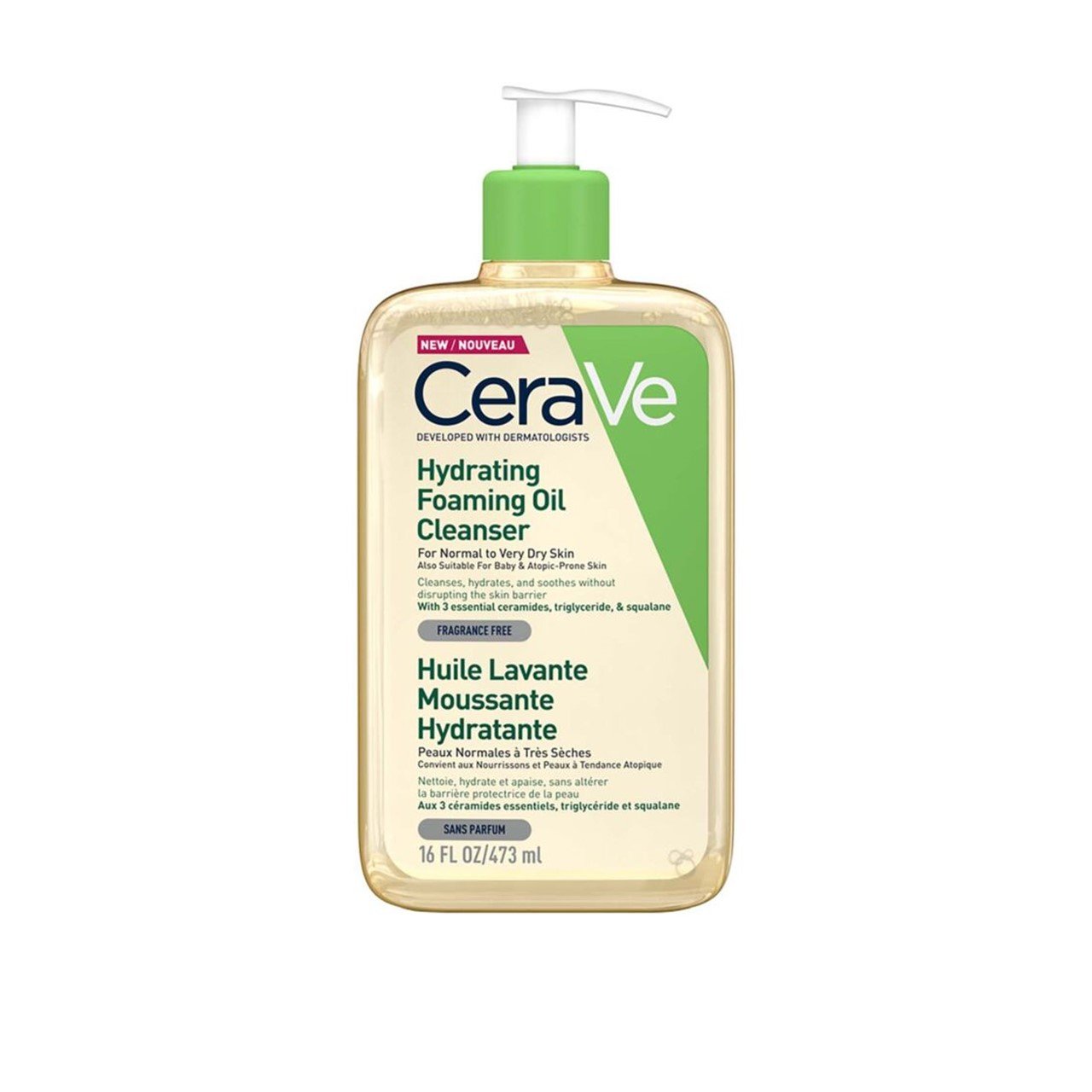 CeraVe Hydrating Foaming Oil Cleanser 473ml (15.99floz)