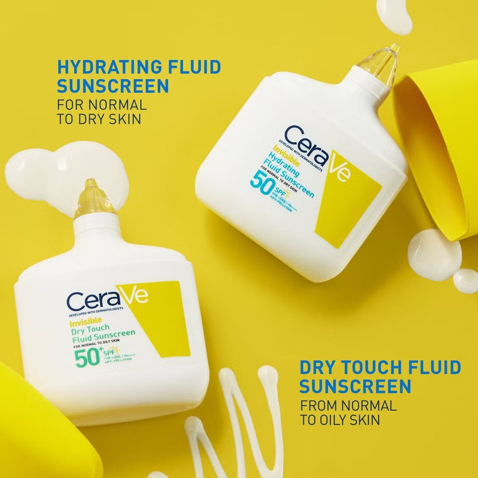 CeraVe Invisible Dry Touch Fluid Sunscreen SPF50+ 50ml