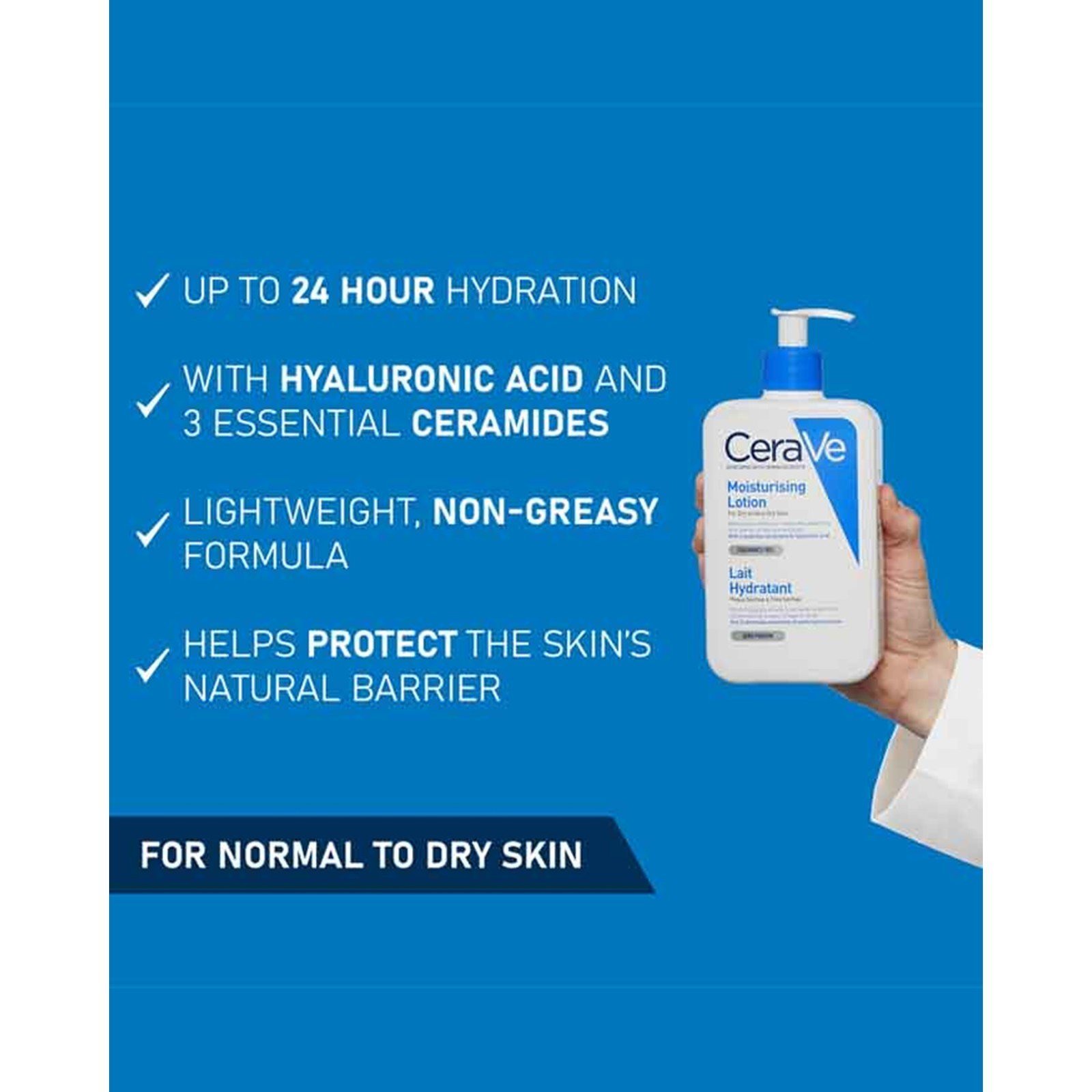 CeraVe Moisturizing Lotion Dry to Very Dry Skin 1L