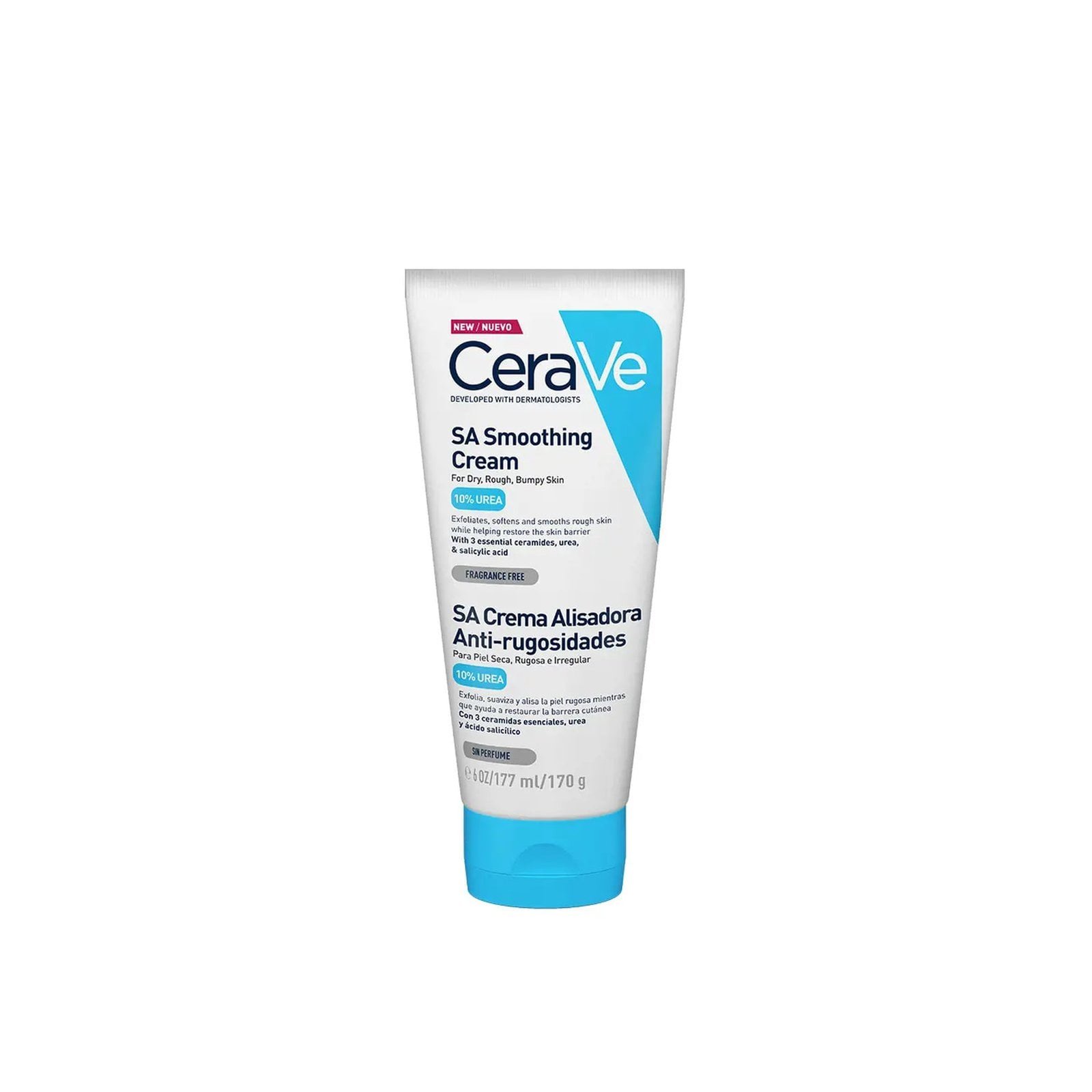 CeraVe SA Creme Suavizante Para Pele Seca, Áspera E Com Irregularidades 10% Ureia