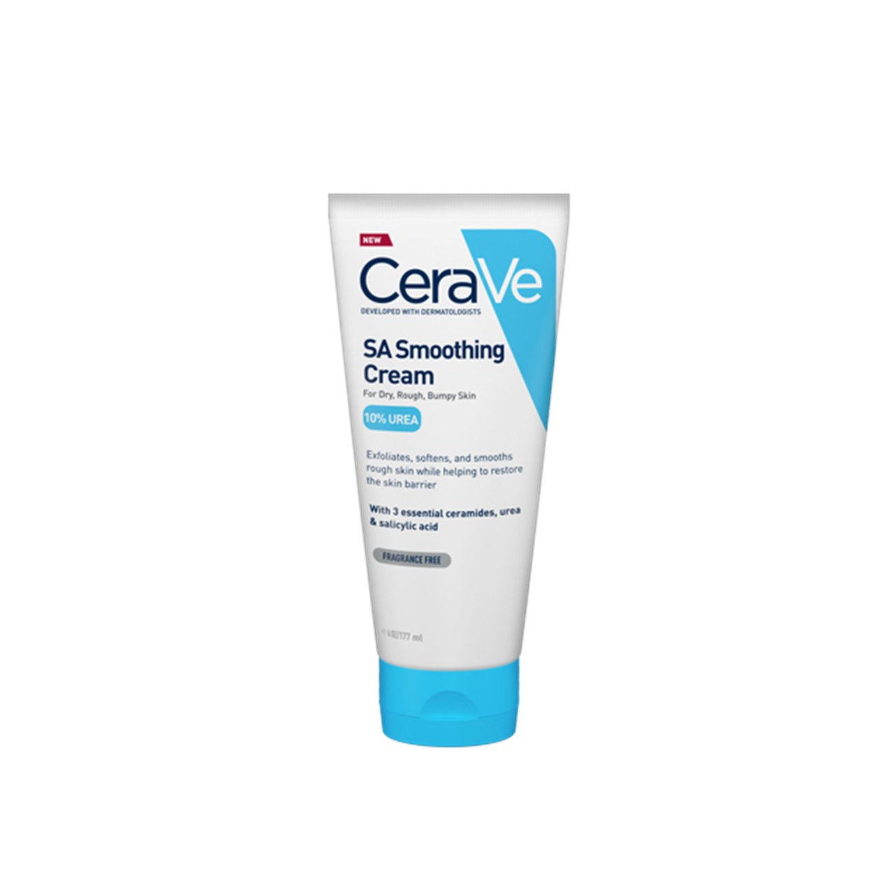 CeraVe SA Smoothing Cream For Dry, Rough, Bumpy Skin 10% Urea 170g (6.00oz)