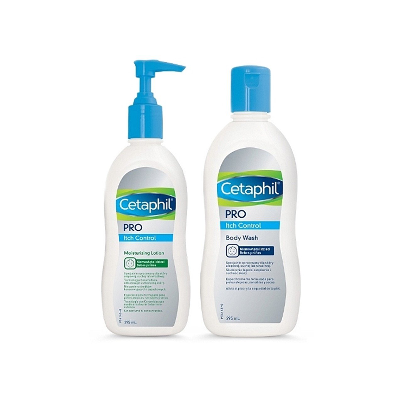 Cetaphil Pro Itch Control Body Wash 295ml + Moisturizing Lotion 295ml