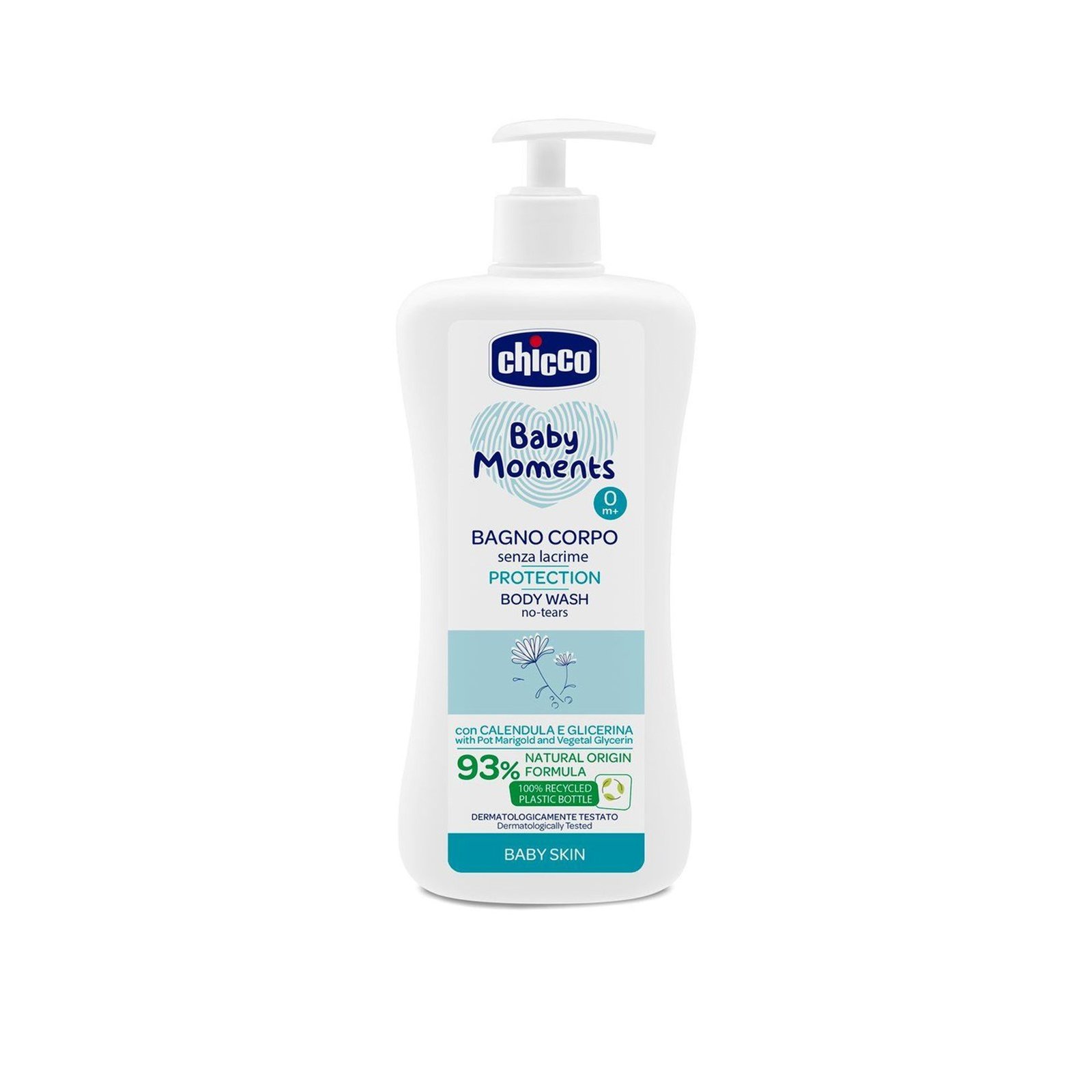 Chicco Baby Moments Protection No-Tears Body Wash 0m+ 500ml (16.9 fl oz)
