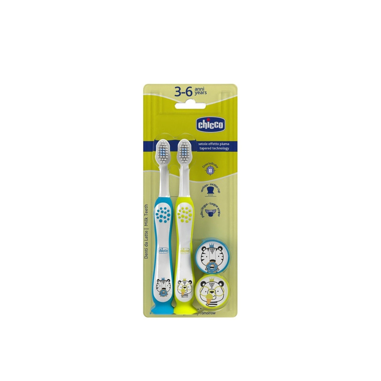 Chicco Milk Teeth Toothbrush 3-6 Years