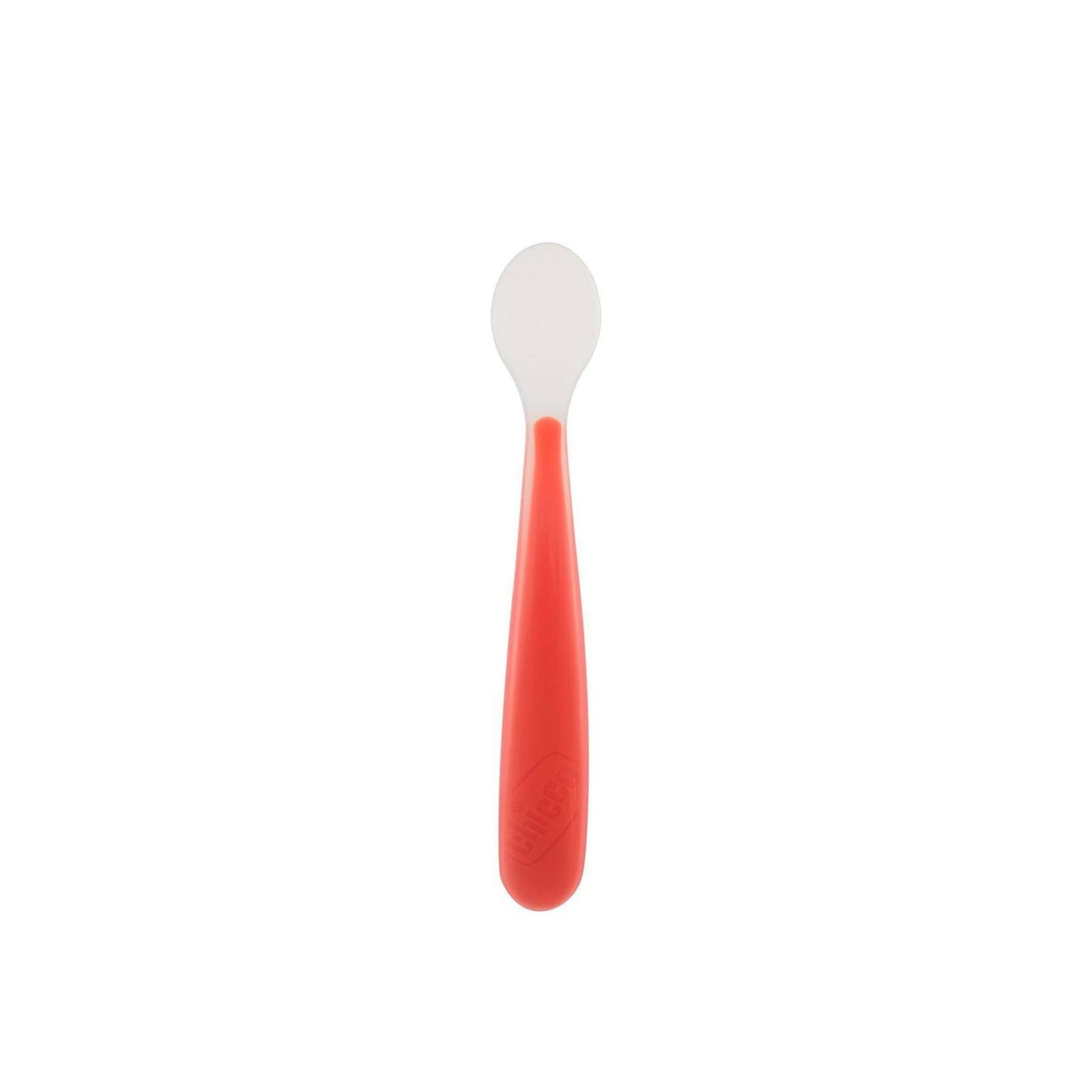 Chicco Mix & Match Softly Silicone Spoon 6m+ Red x1